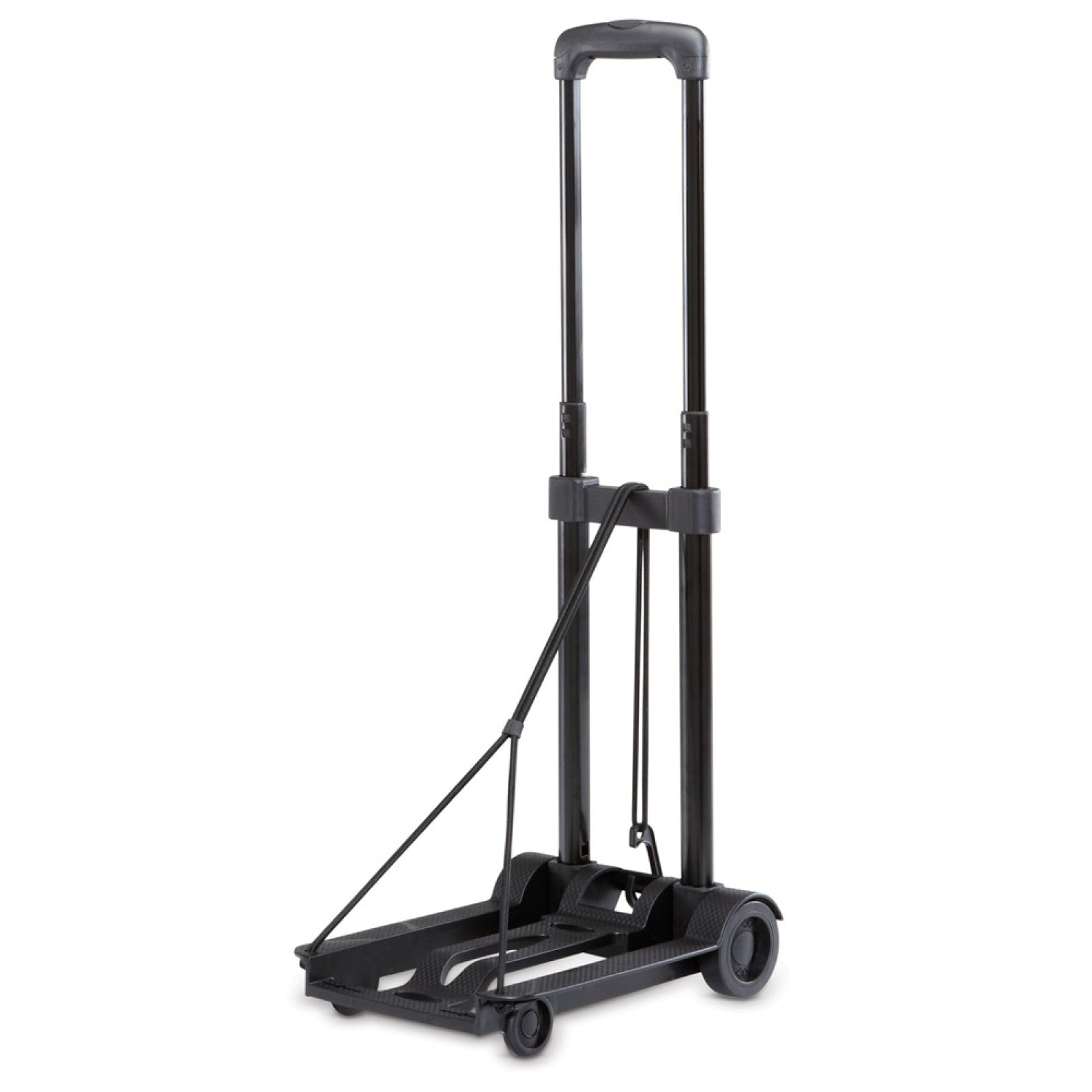 Miami CarryOn Foldable Trolly Dolly Cart - Carry up to 65 Lbs. (Black)