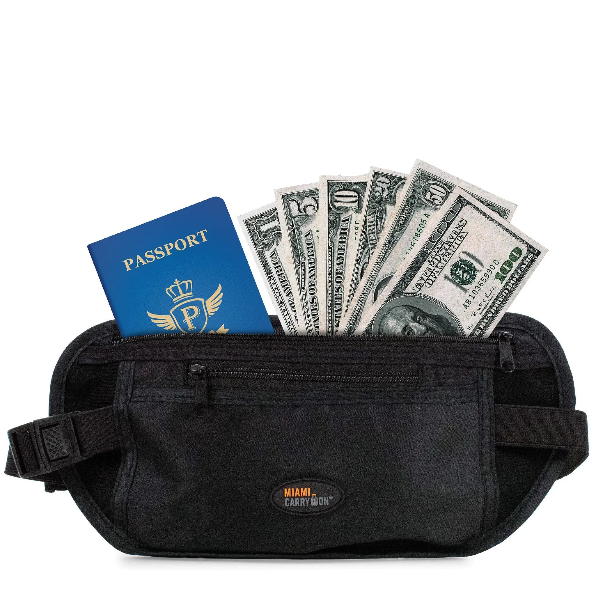 Hidden Security Waist Money Belt / Passport Belt