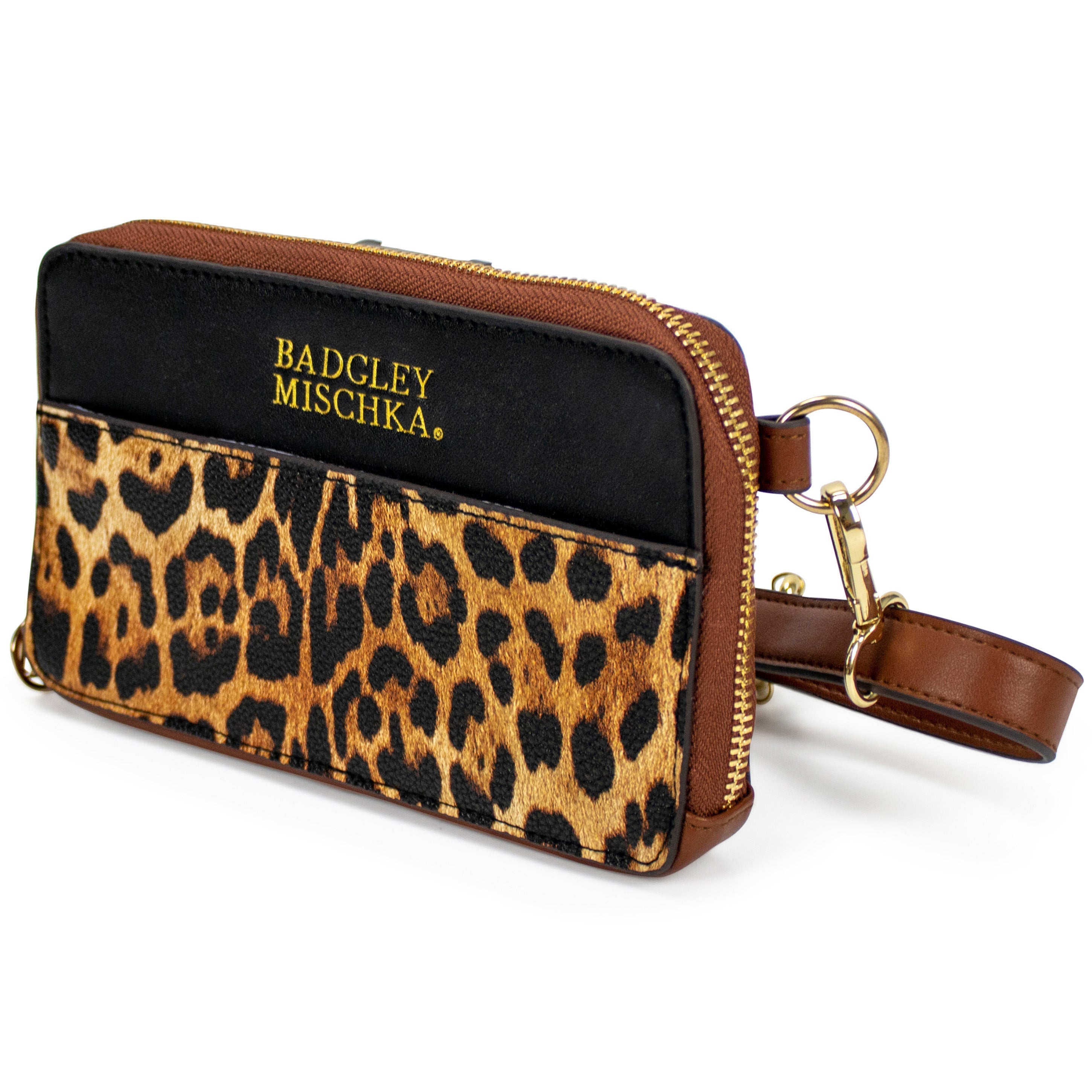 Leopard Vegan Leather Pouch Belt Bag