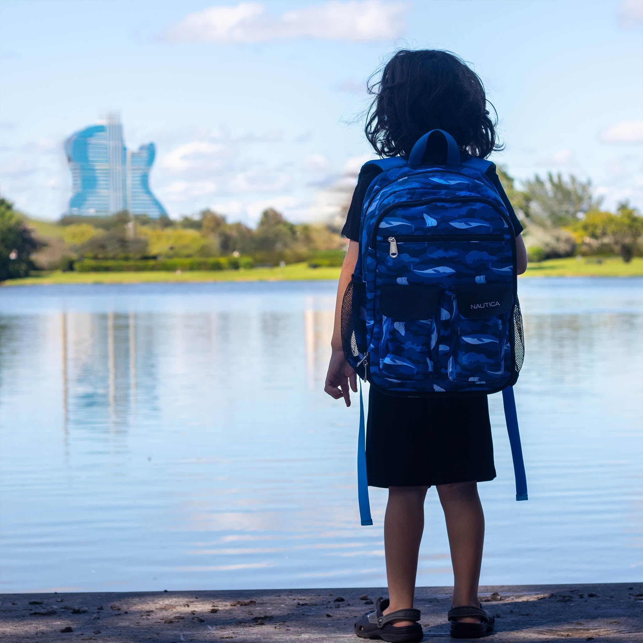 Kids Backpack | 16" Tall | Polar Camo