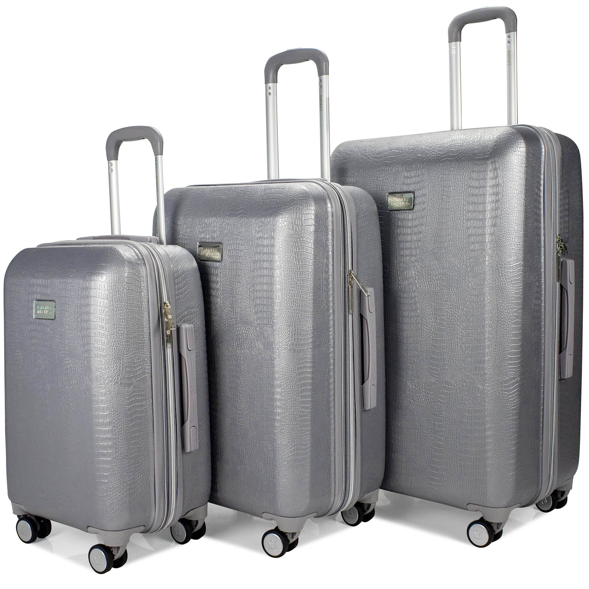 Snakeskin 3 Piece Expandable Classy Luggage Set