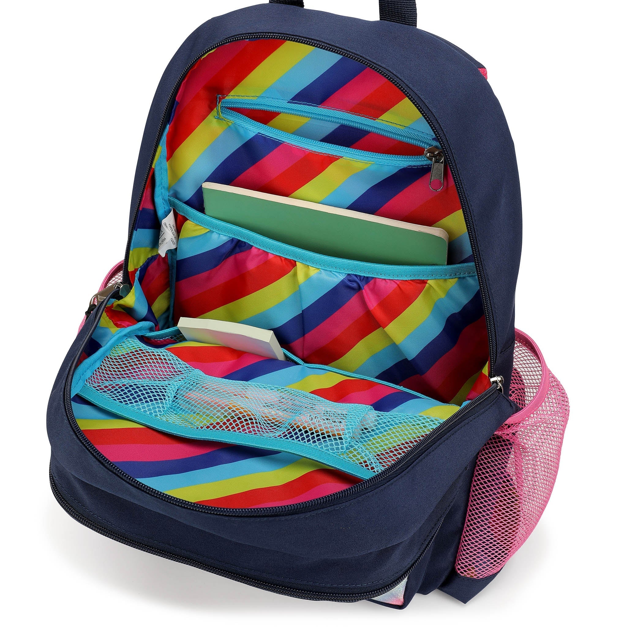 Nautica Kids Backpack | 16" Tall | Retro Rainbow