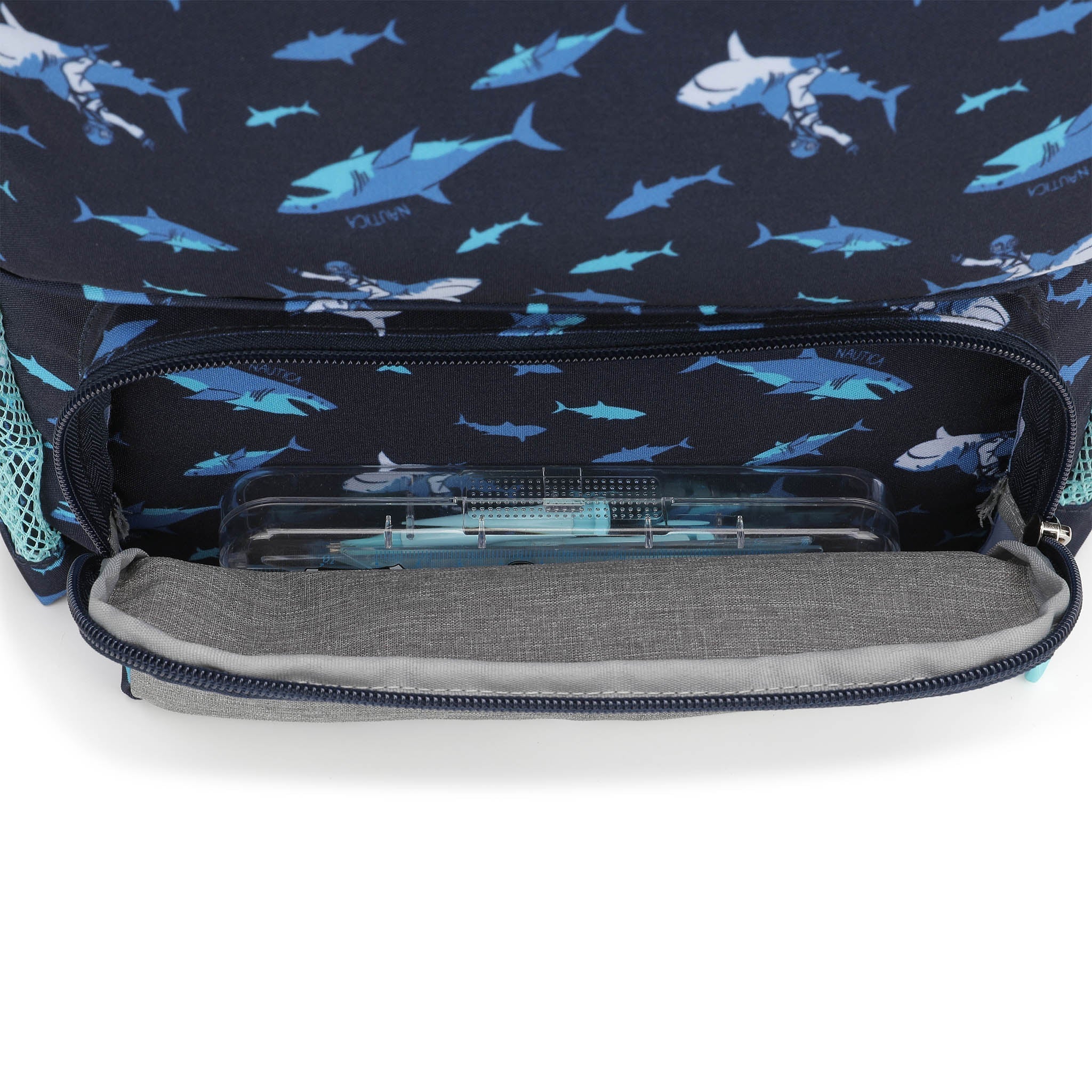 Kids Backpack | 16" Tall | Shark Riders