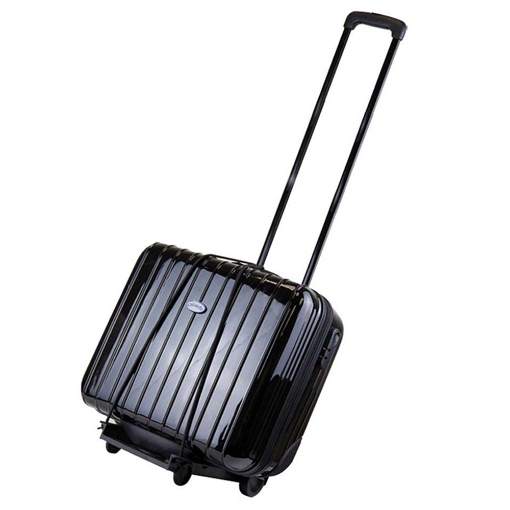 Foldable Trolly Dolly Cart - Carry up to 65 Lbs. (Black)
