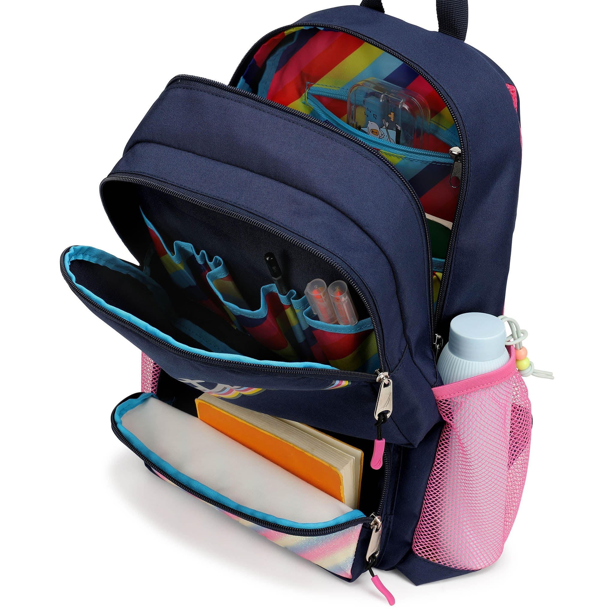 Nautica Kids Backpack | 16" Tall | Retro Rainbow