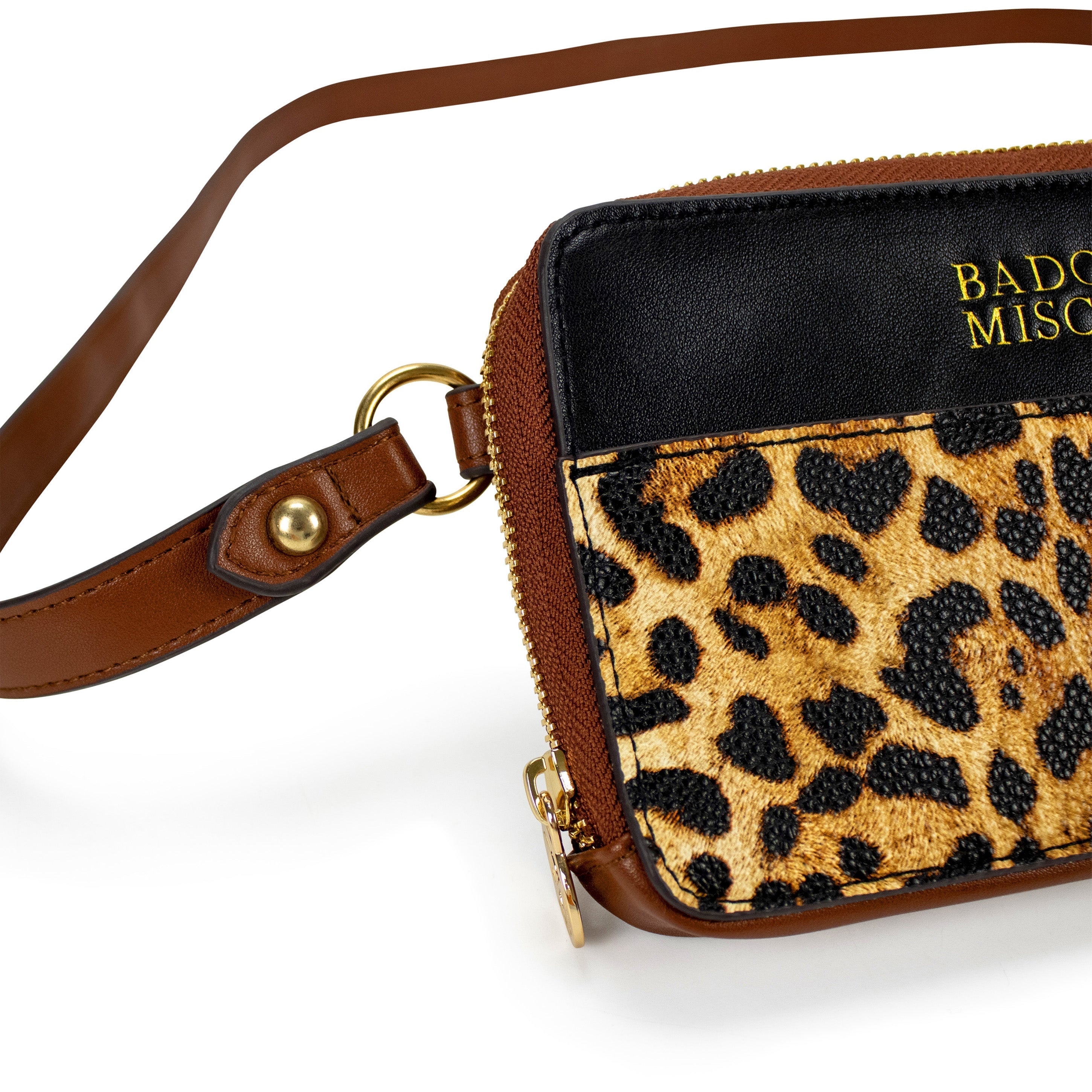 Leopard Vegan Leather Pouch Belt Bag