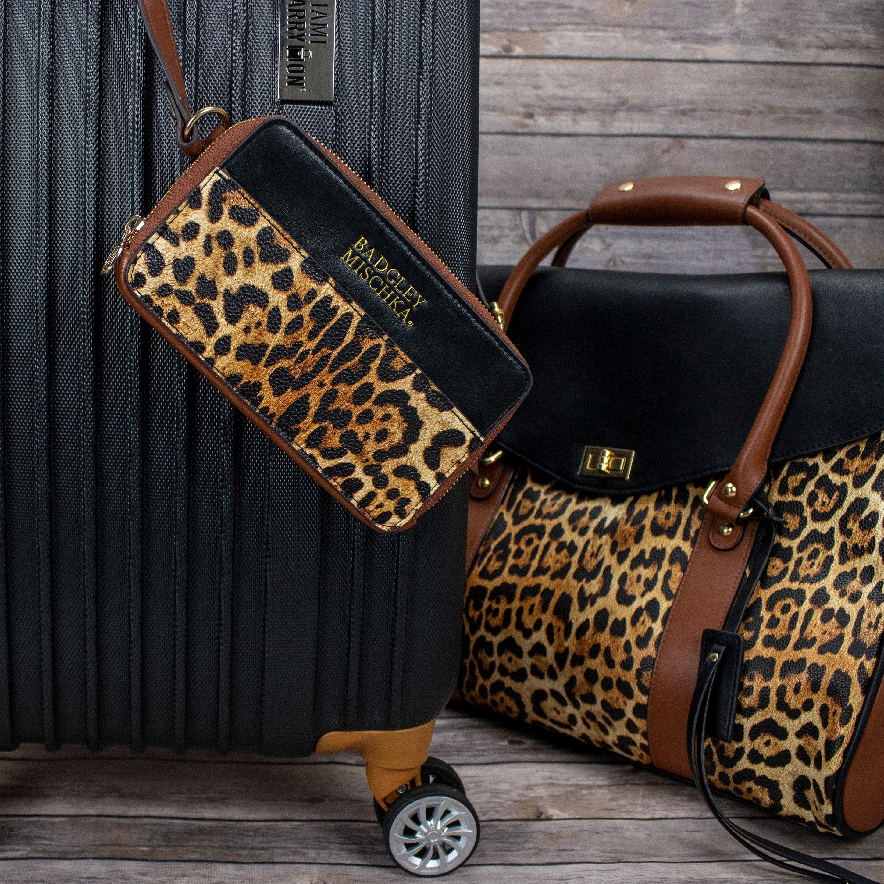 Leopard Vegan Leather Pouch Belt Bag