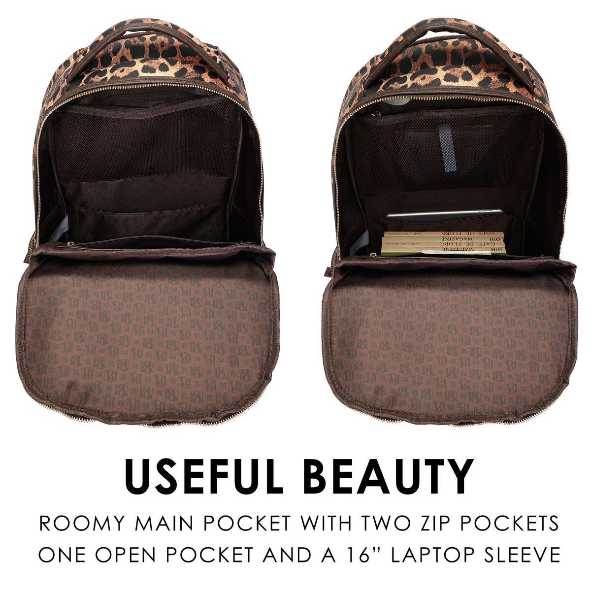 Leopard Lux 20L Backpack with Laptop Pocket