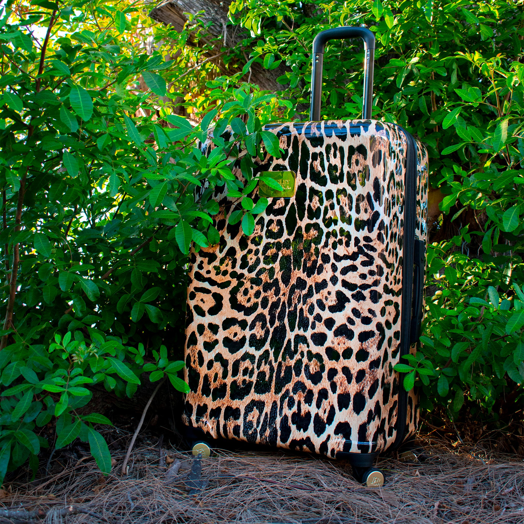 Leopard 3 Piece Expandable Luggage Set