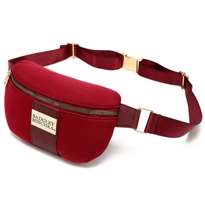 Sage Scuba and Vegan Leather Belt Bag | Sling