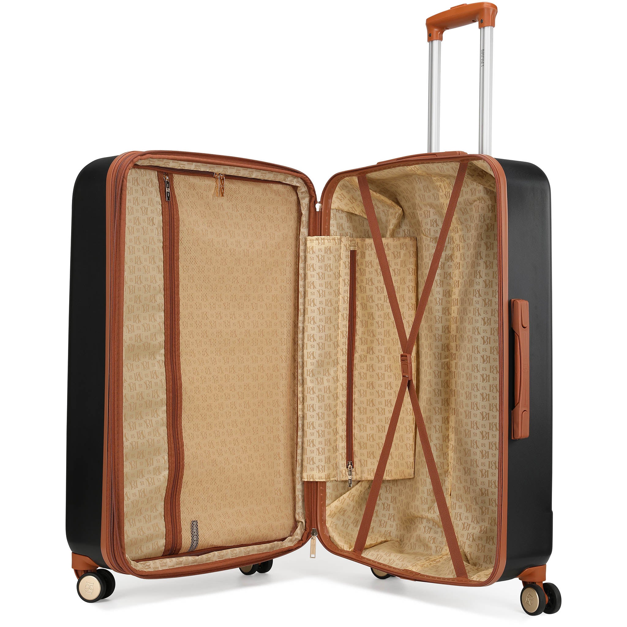 Mia 3 Piece Expandable Retro Luggage Set