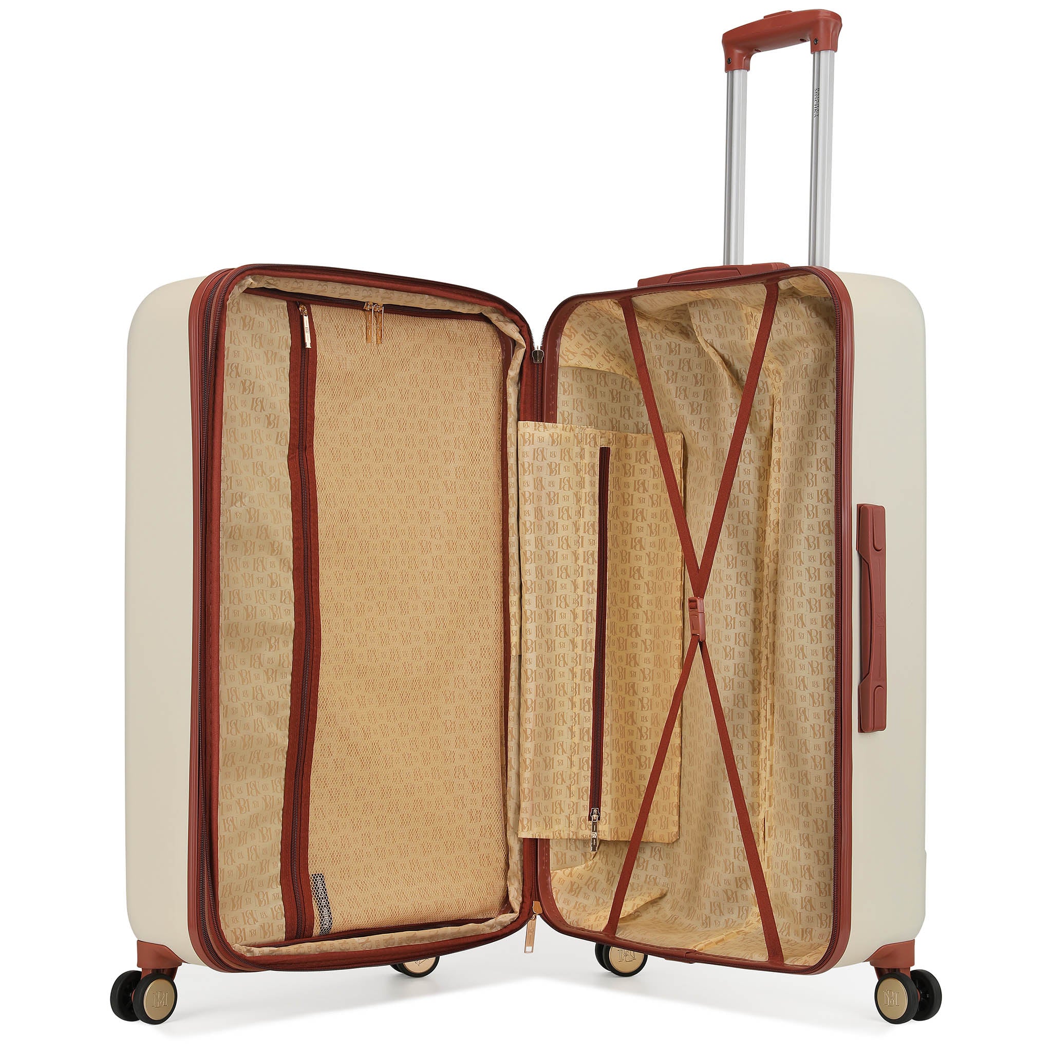 Mia 3 Piece Expandable Retro Luggage Set