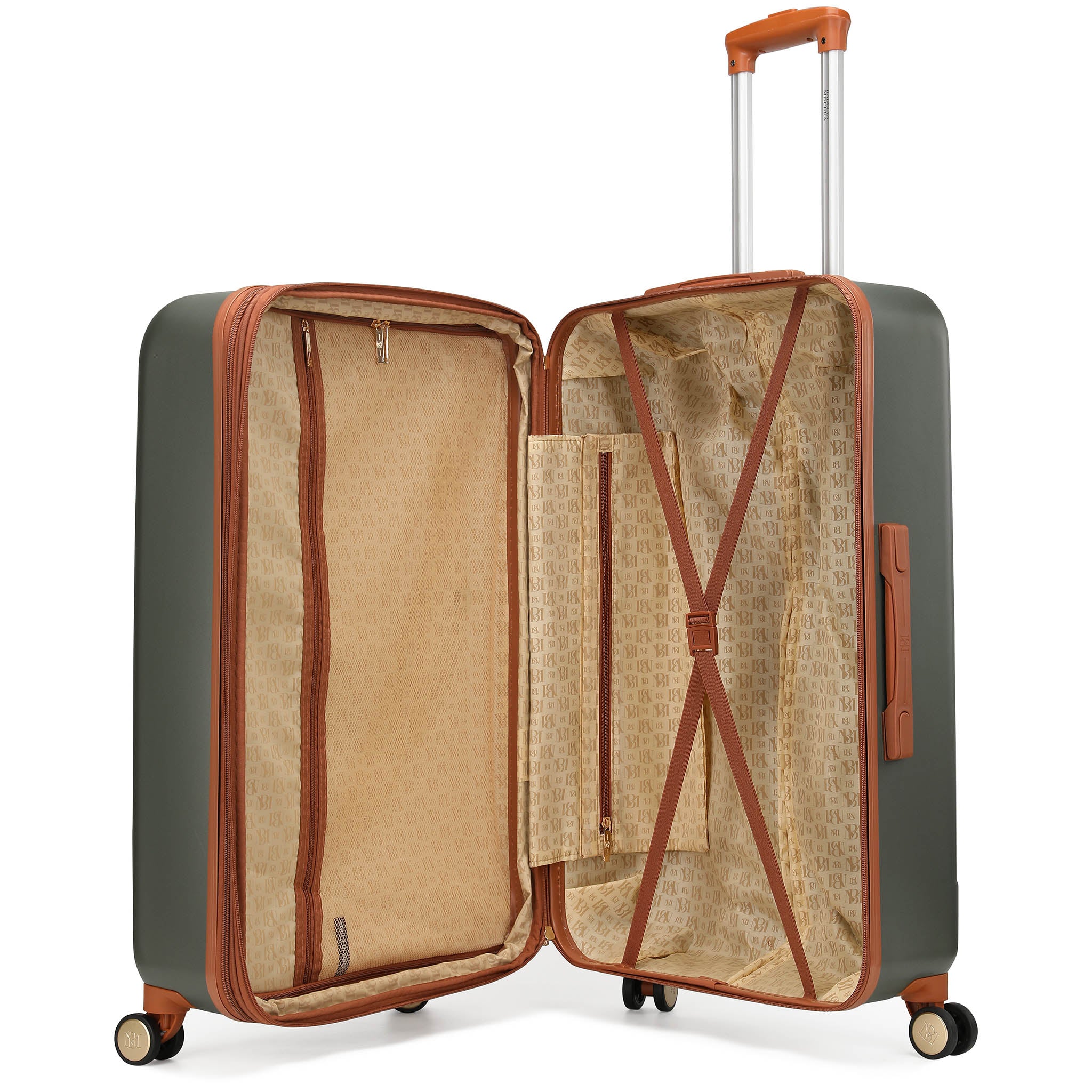 Mia 3 Piece Expandable Retro Luggage Set