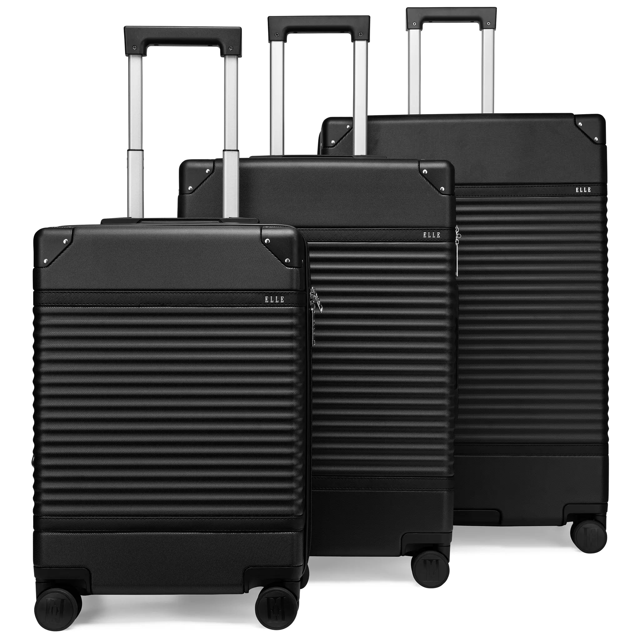 Belleville 3 Piece Expandable Retro Luggage Set