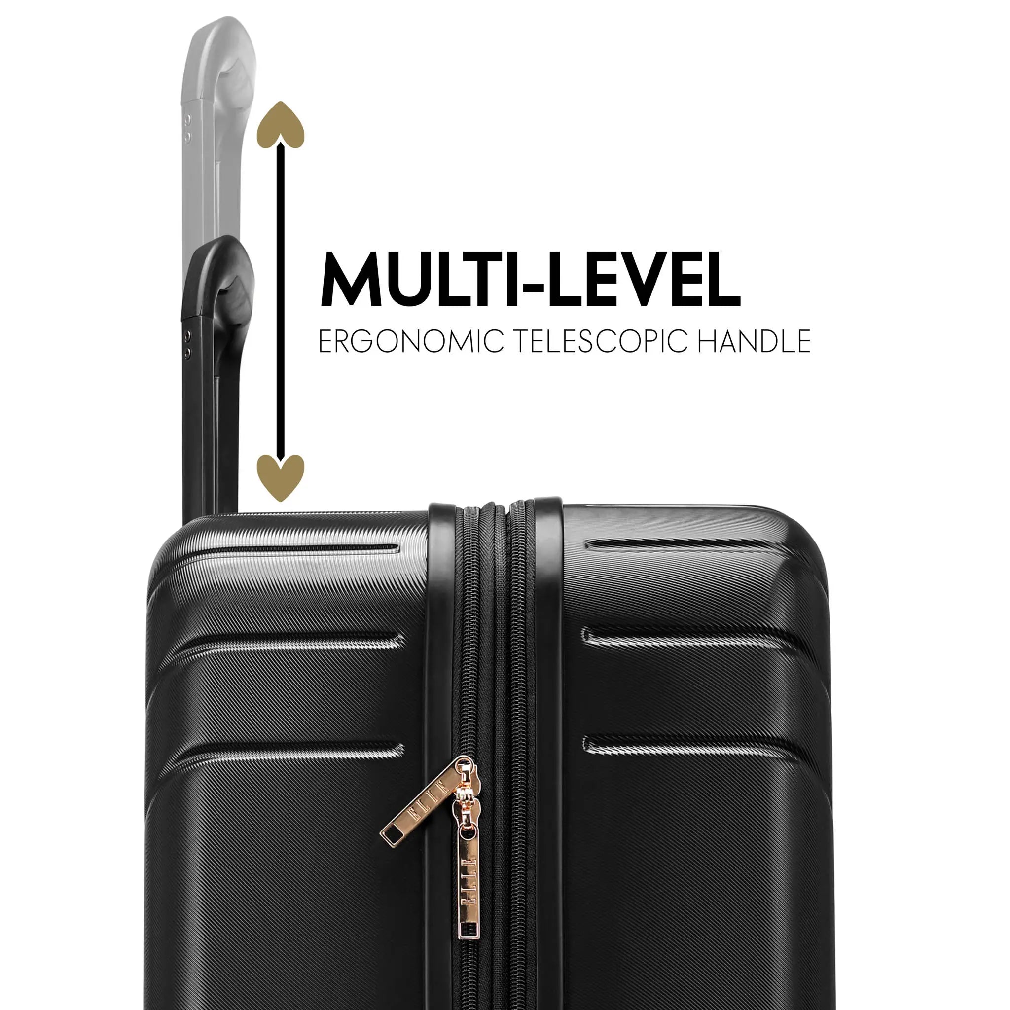 Louvre 2 Piece Expandable Polycarbonate Luggage Set