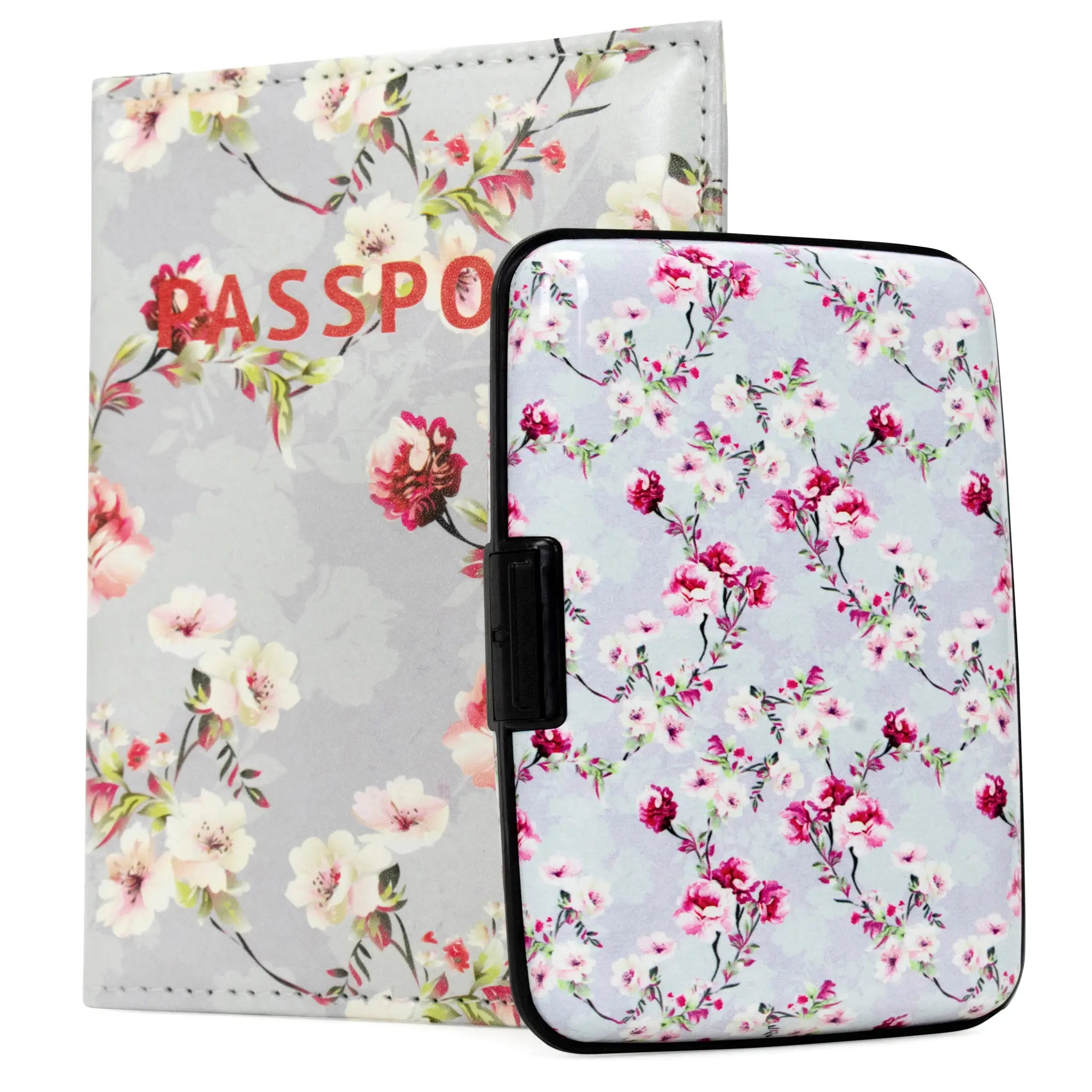 Juego de funda para pasaporte y cartera RFID