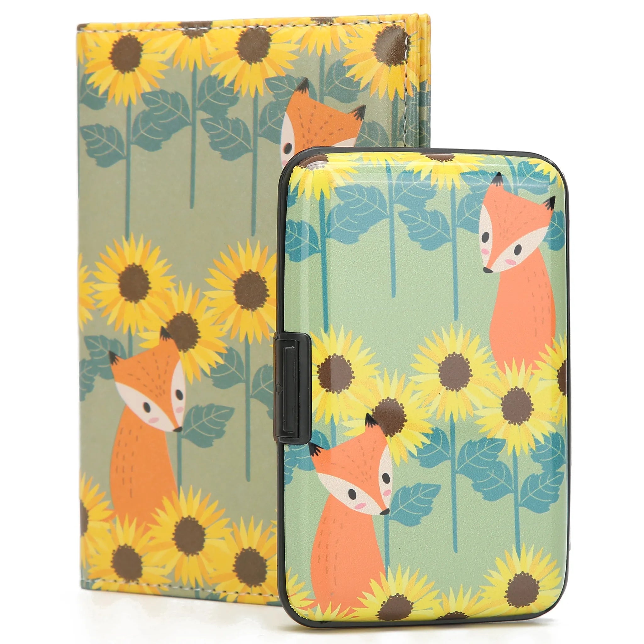 Juego de funda para pasaporte y cartera RFID