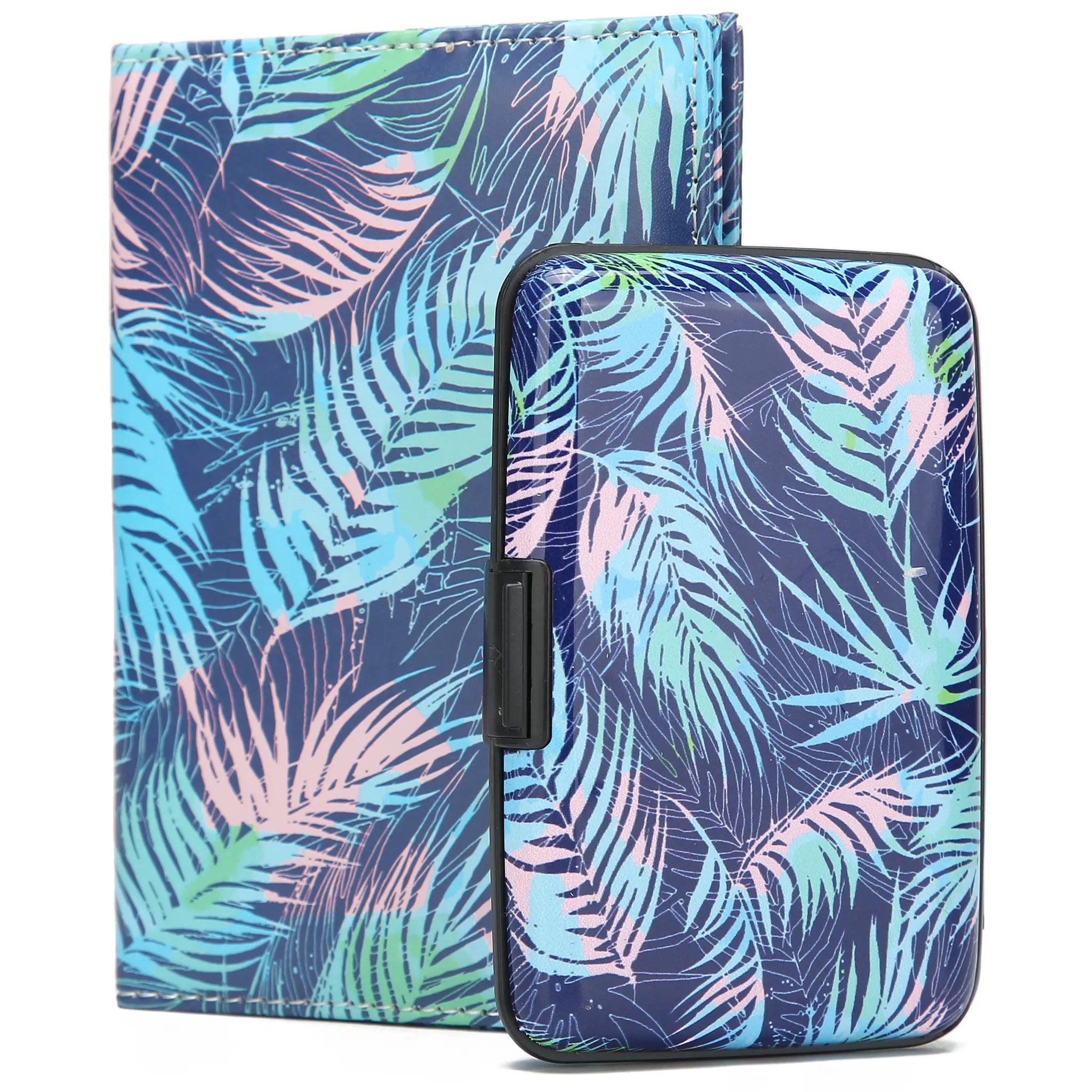 Juego de funda para pasaporte y cartera RFID