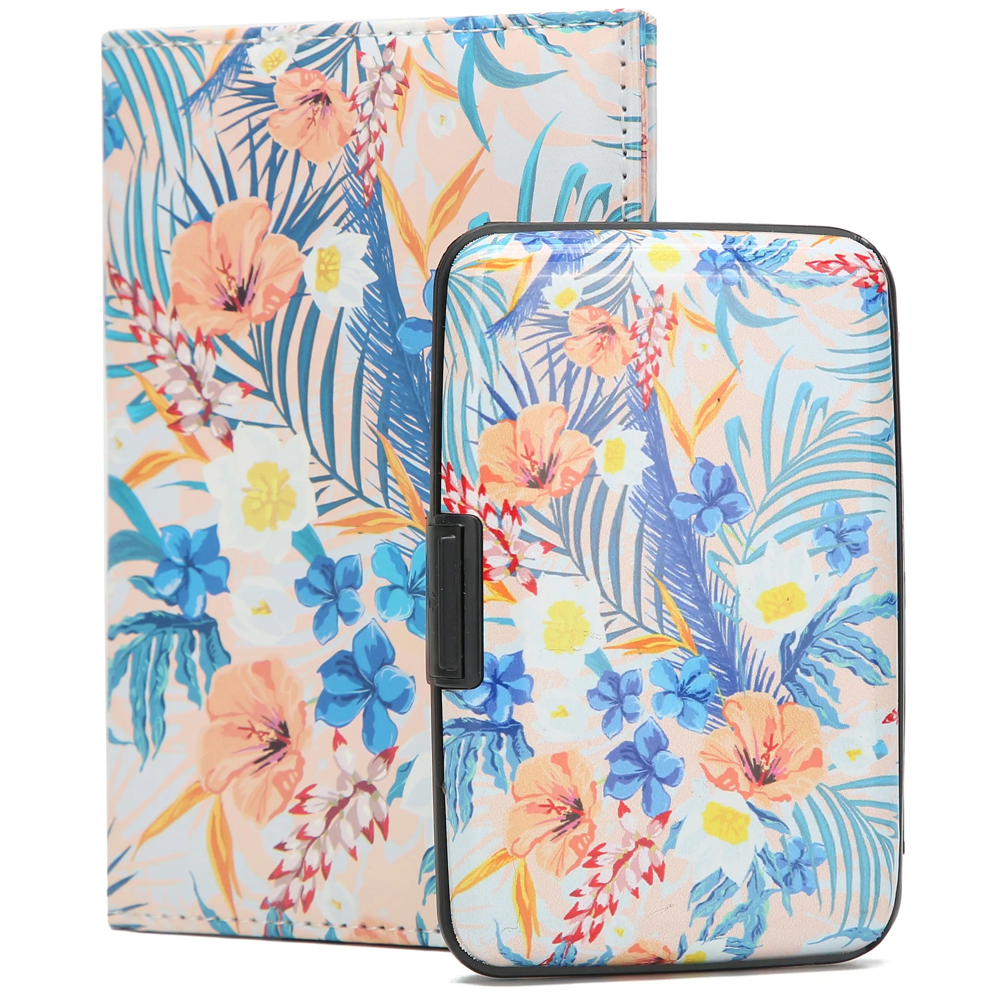 Juego de funda para pasaporte y cartera RFID