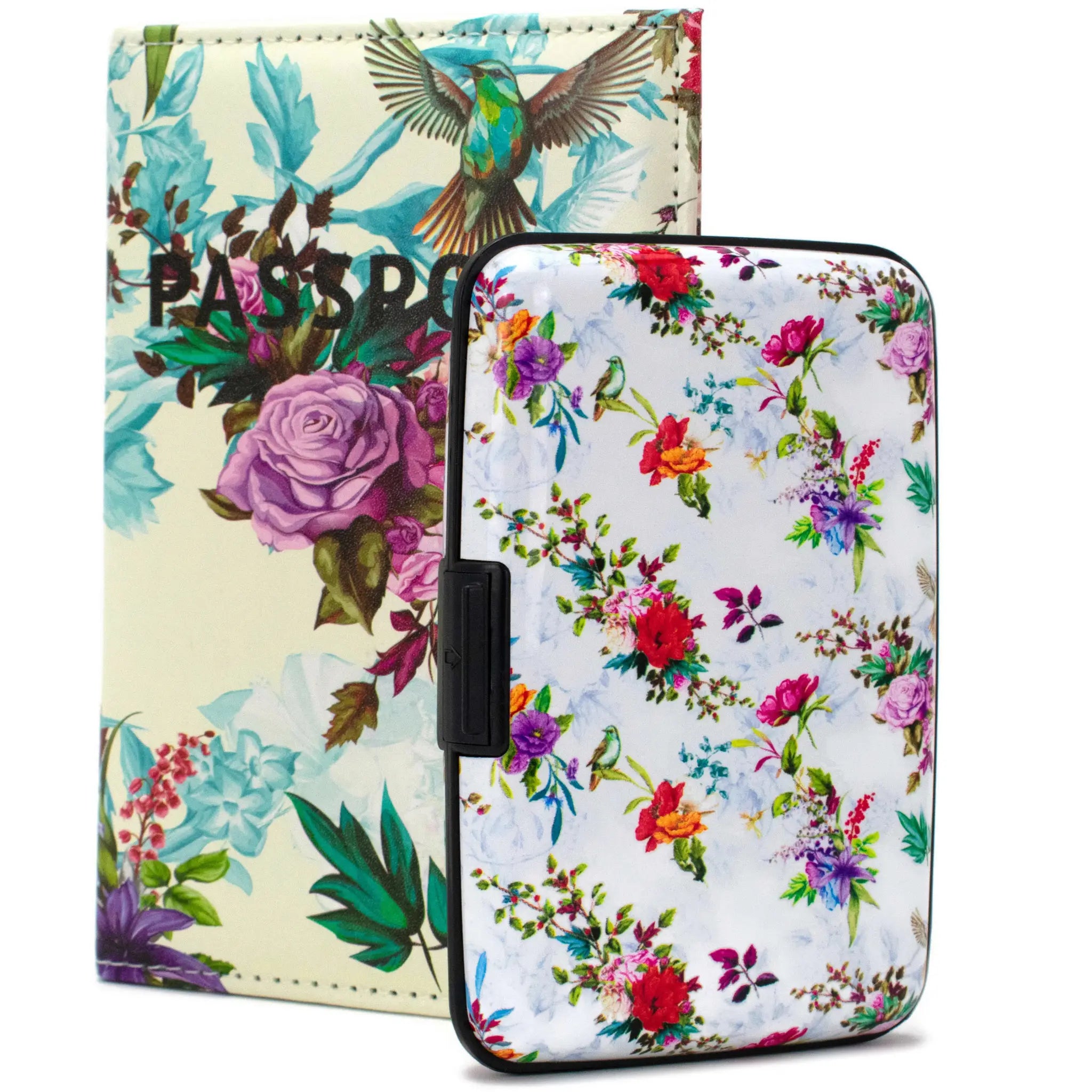 Juego de funda para pasaporte y cartera RFID