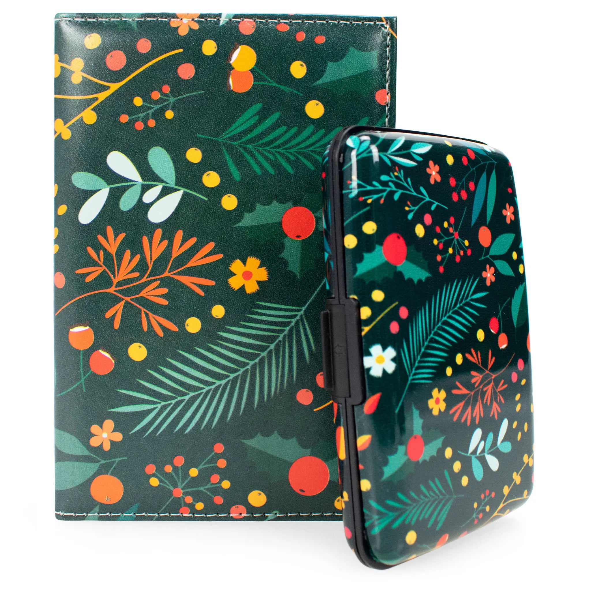 Juego de funda para pasaporte y cartera RFID