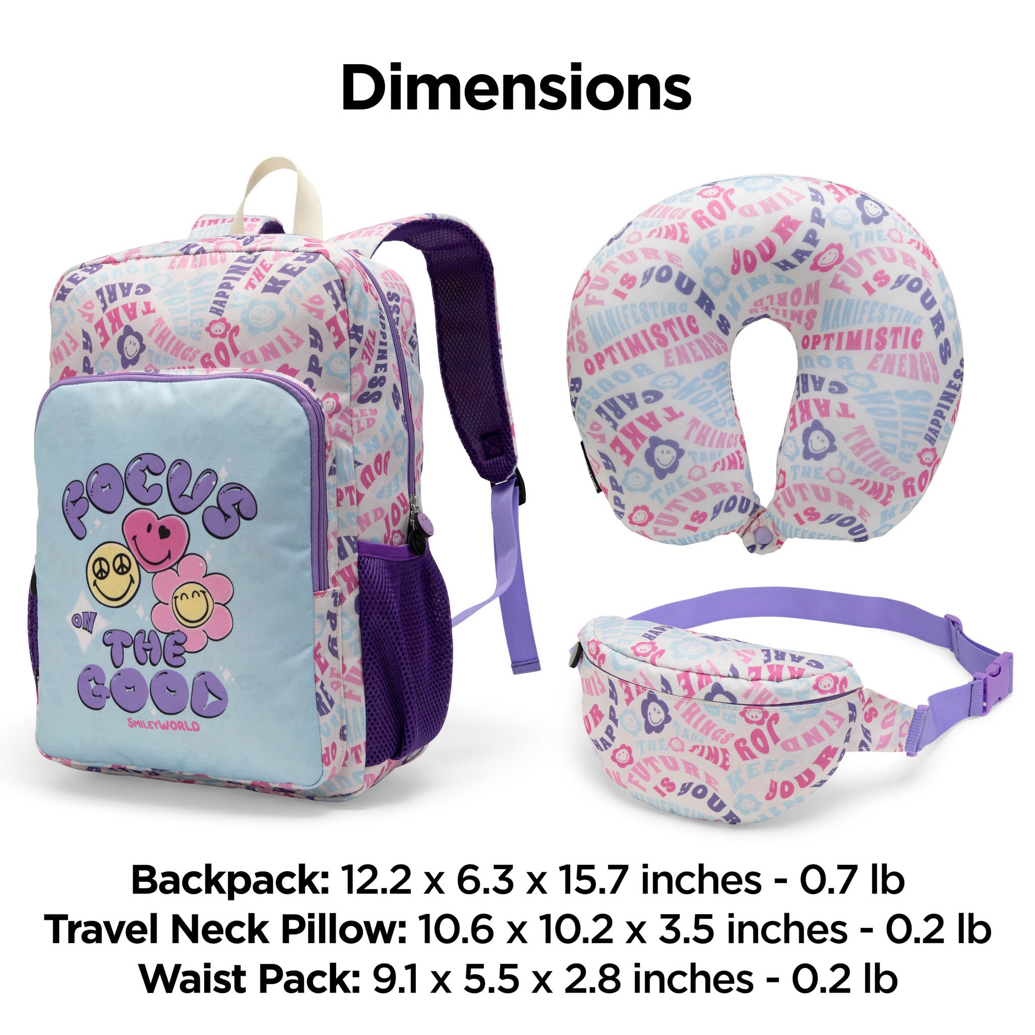 Kids Adventure 18" 5-Piece Carry-on Suitcase Set