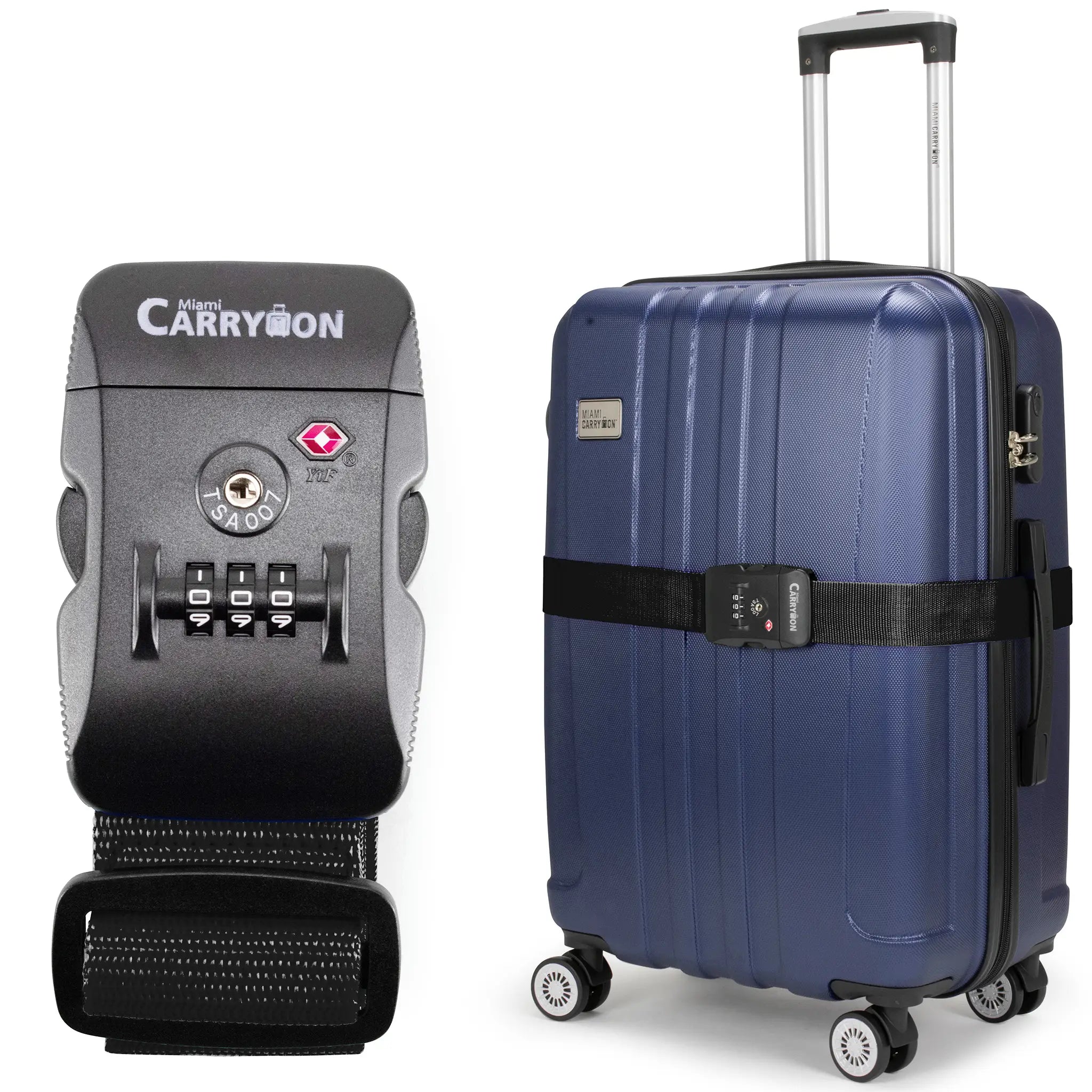 Adjustable TSA Approved Combination Lock Luggage Strap – Naftali Inc