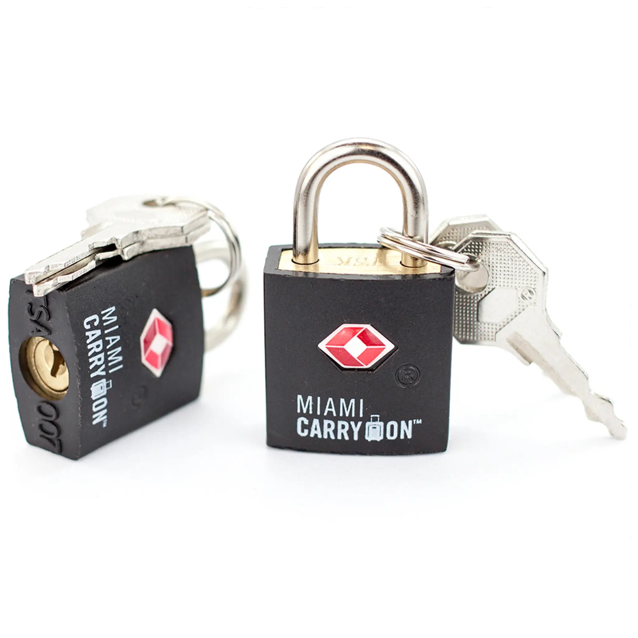 Miami CarryOn TSA Approved Keyed Padlock 2-Pack – Naftali Inc