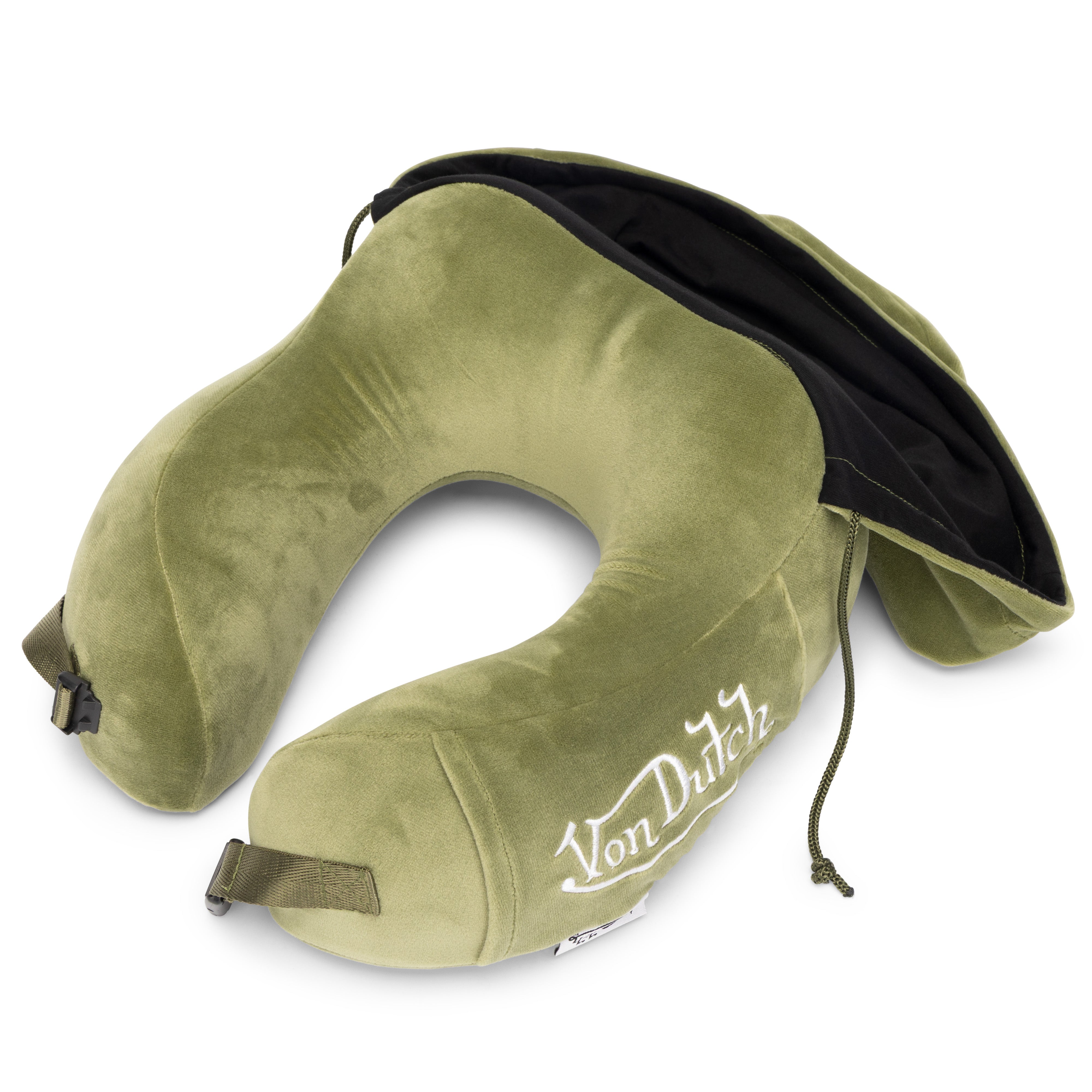 Eyeconic Hooded Ergonomic Memory Foam Travel Neck Pillow