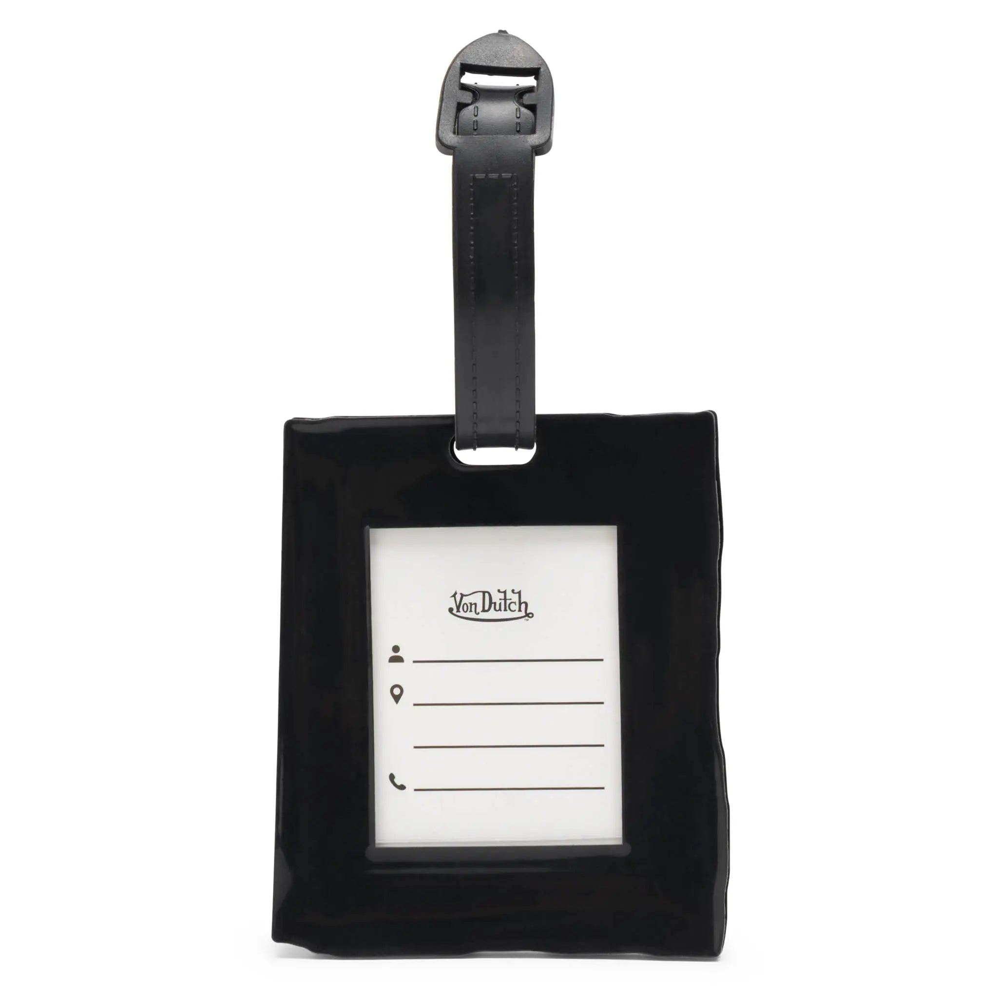 Stitched 2-Piece Suitcase ID Tag Set with Adjustable Straps