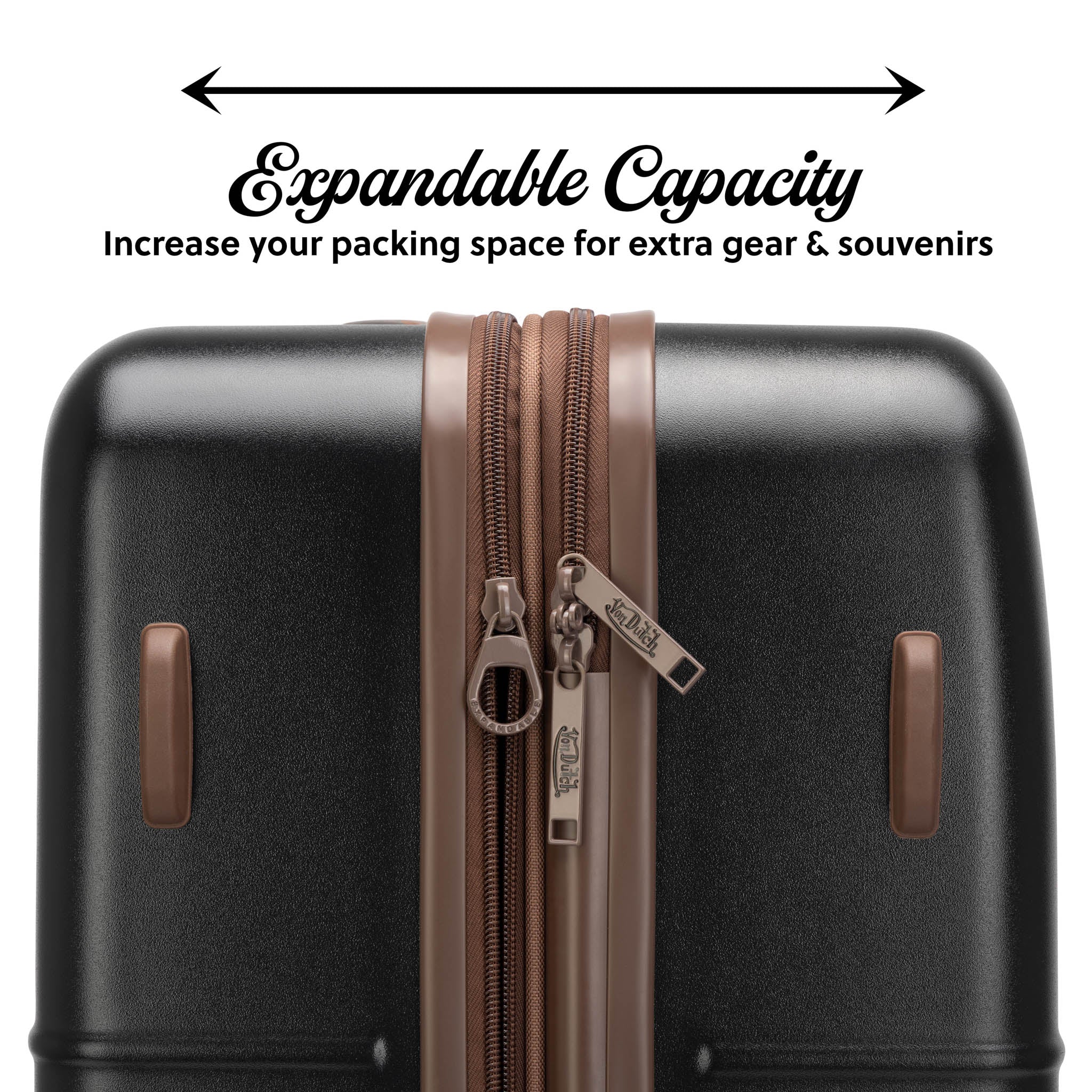 Retro Trek 3-Piece Expandable Hardside Spinner Luggage Set