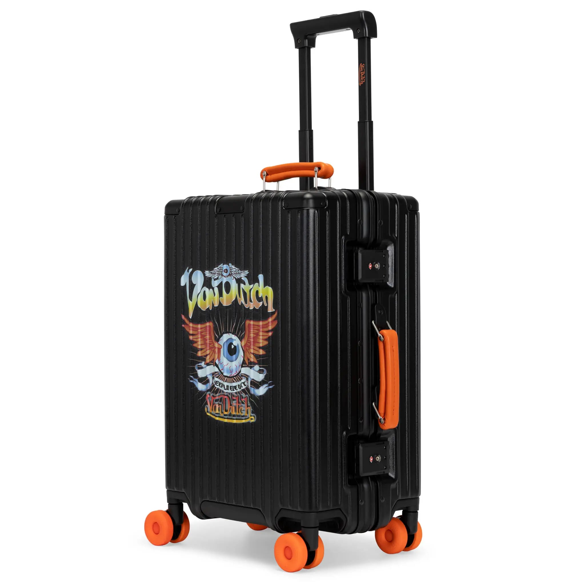 Cross Roads Polycarbonate Carry-on Suitcase with Aluminum Frame