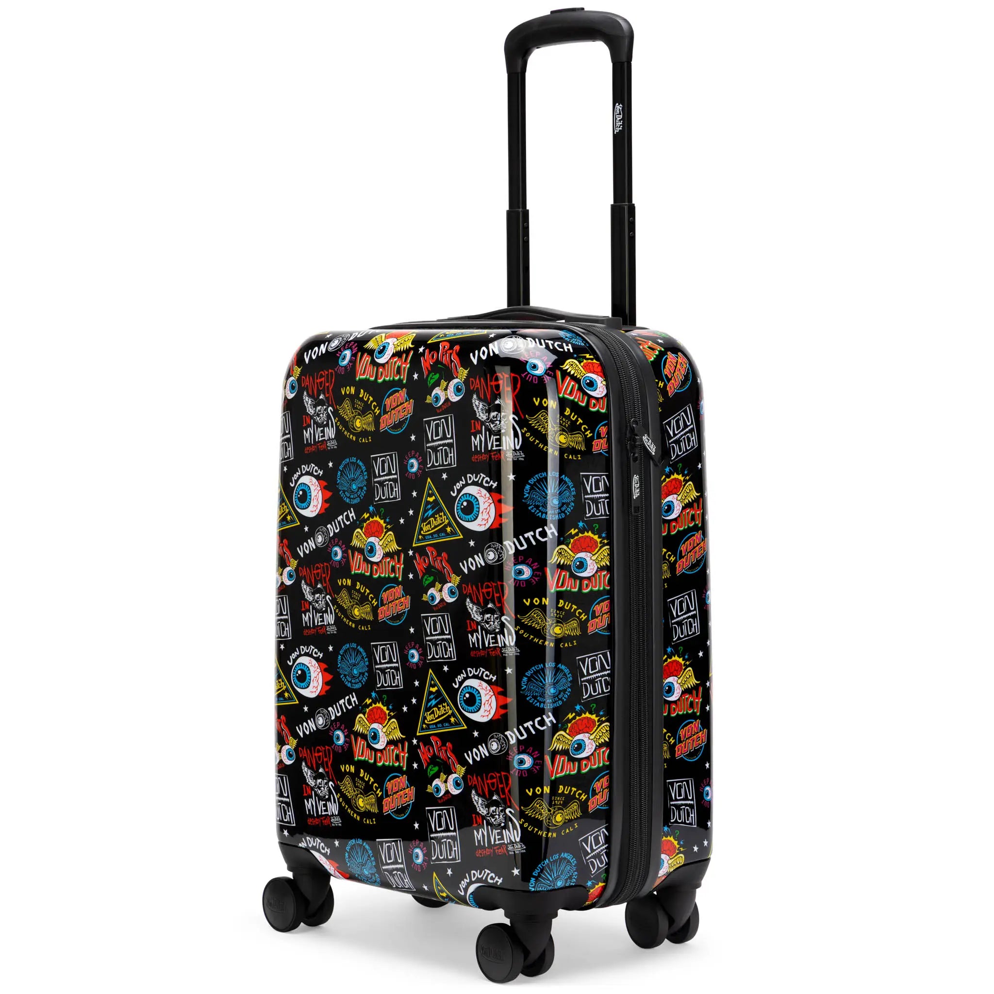 Kustom Kulture Expandable Hardside Carry-on Spinner Suitcase
