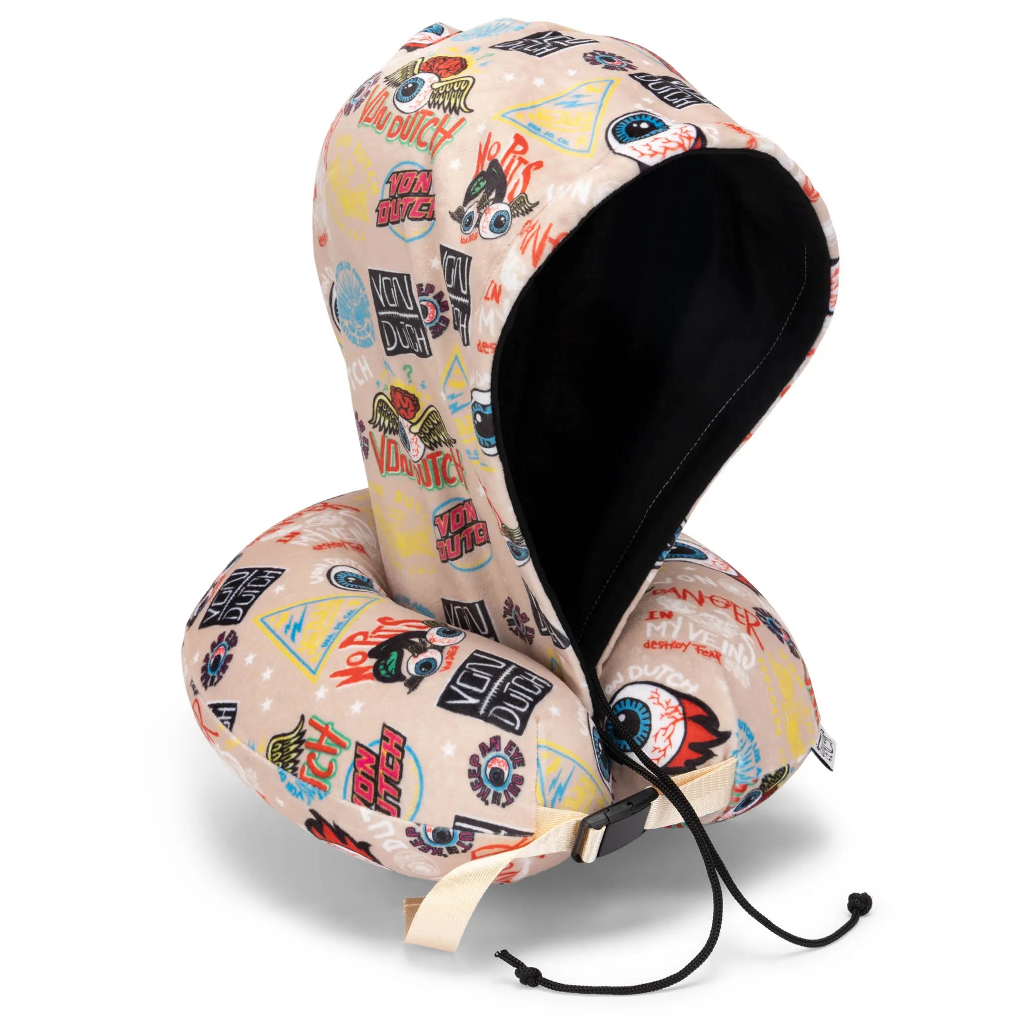 Jax Hooded Memory Foam Travel Neck Pillow