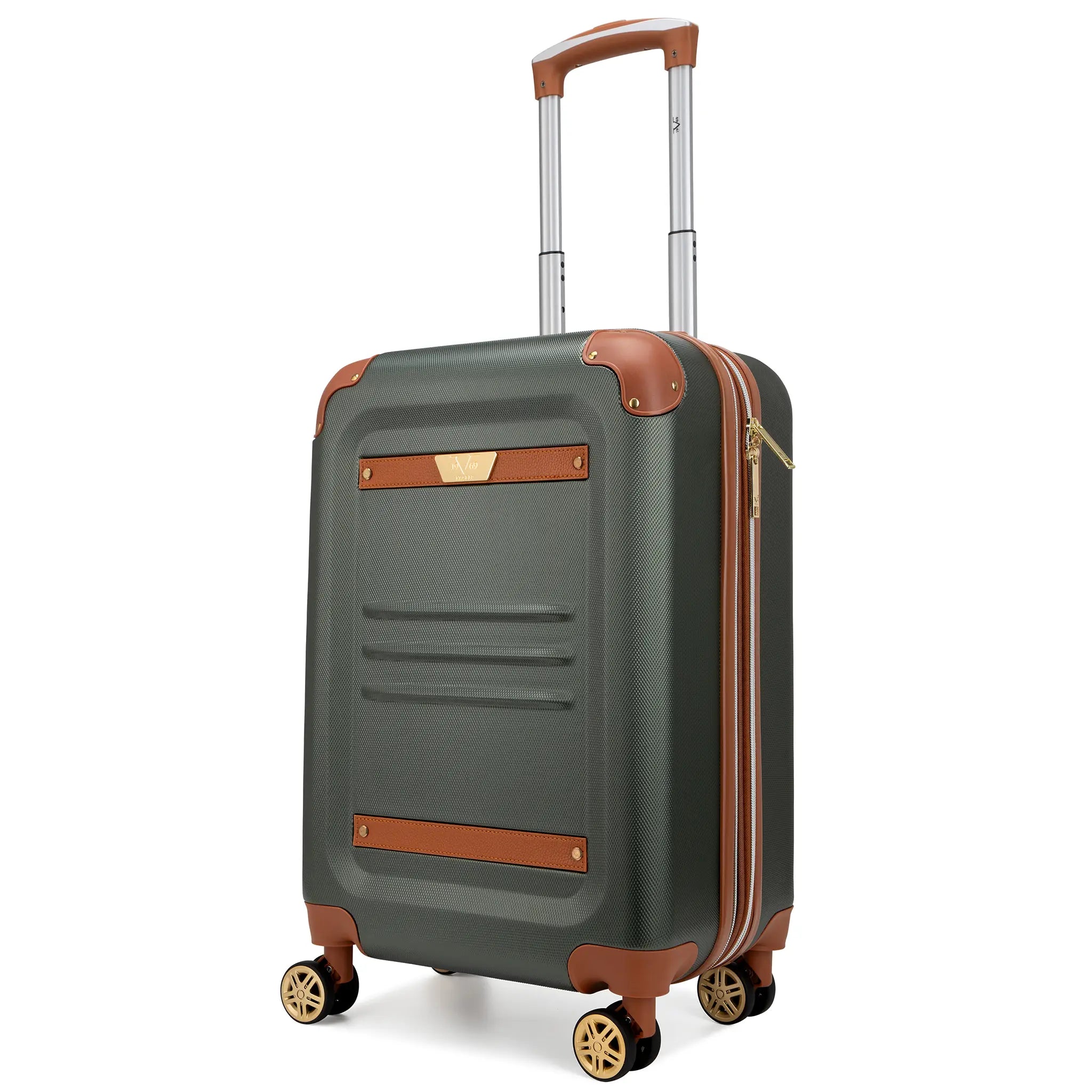 Vintage 20" Expandable Carry-on Suitcase