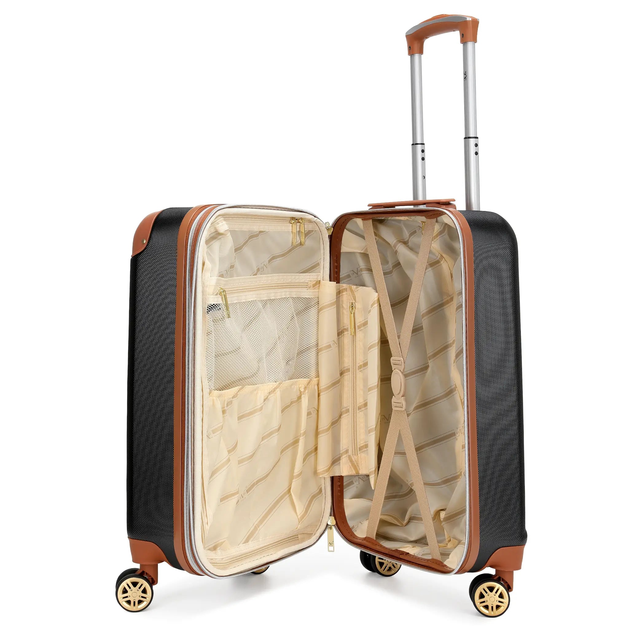 Vintage 20" Expandable Carry-on Suitcase