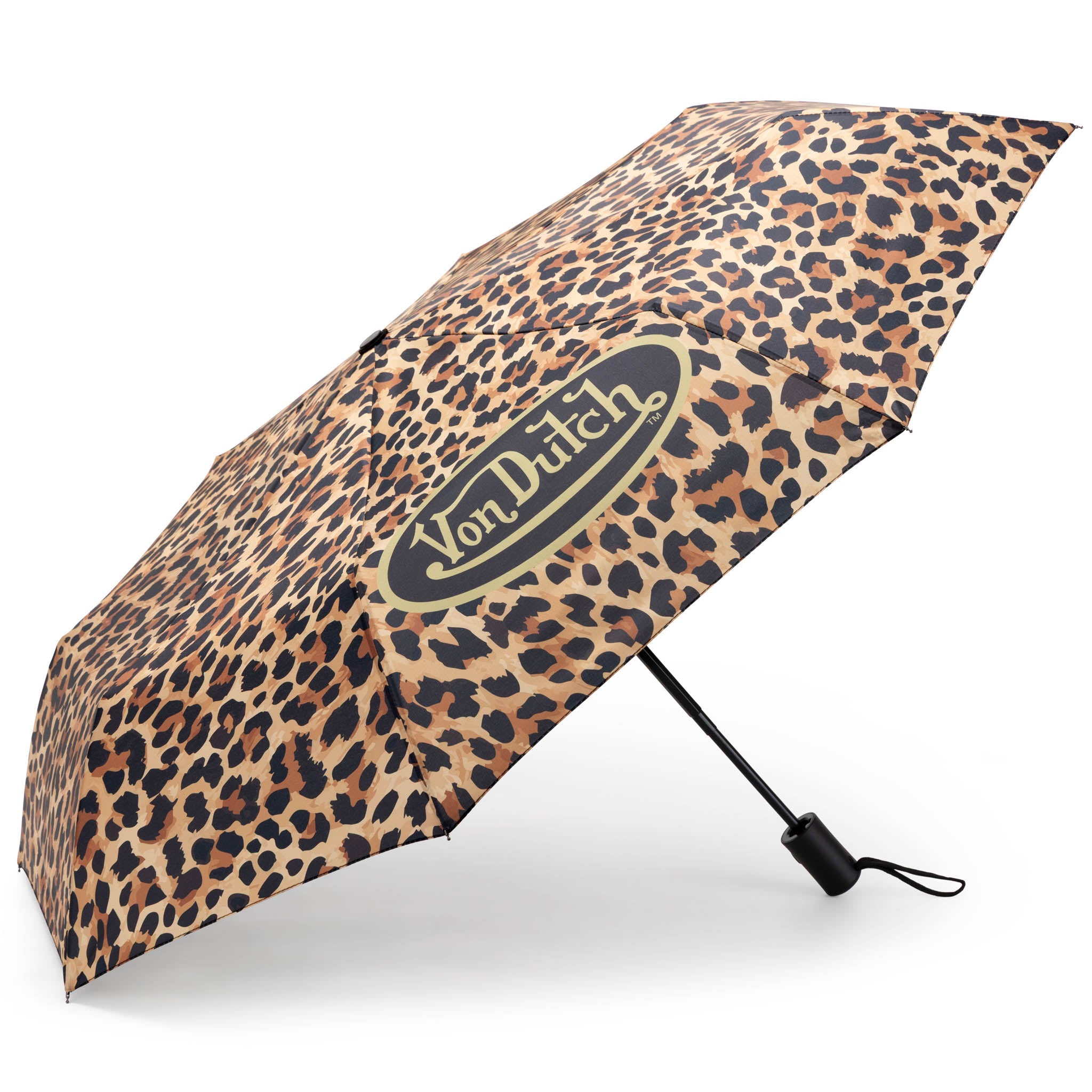 leopard patio umbrella Von Dutch Compact Automatic Umbrella, Strong & Portable – Naftali Inc Backpack with zipper top Wind tunnel tested Color:Chartreuse Black Dots* collection-lightweight-and-compact-strollers