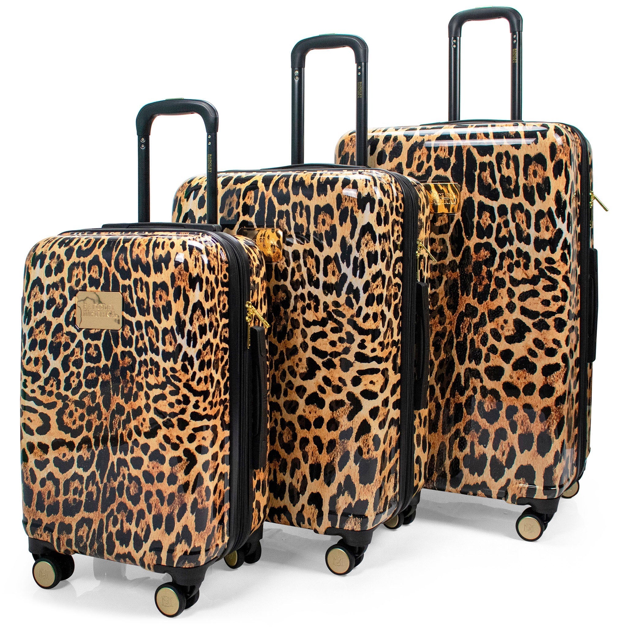 Leopard 3 Piece Expandable Luggage Set