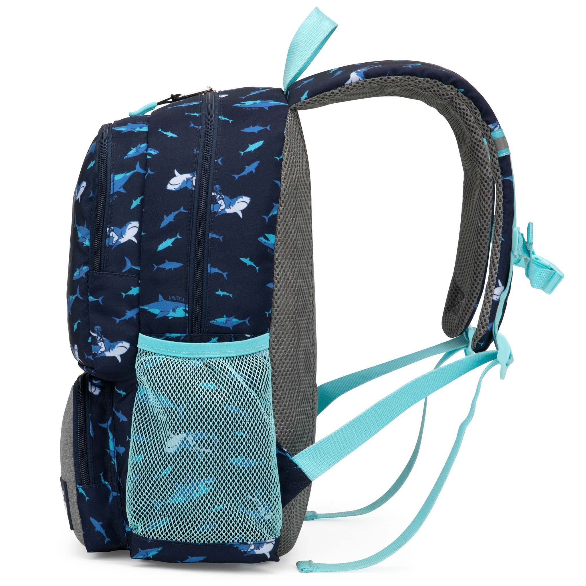Kids Backpack | 16" Tall | Shark Riders