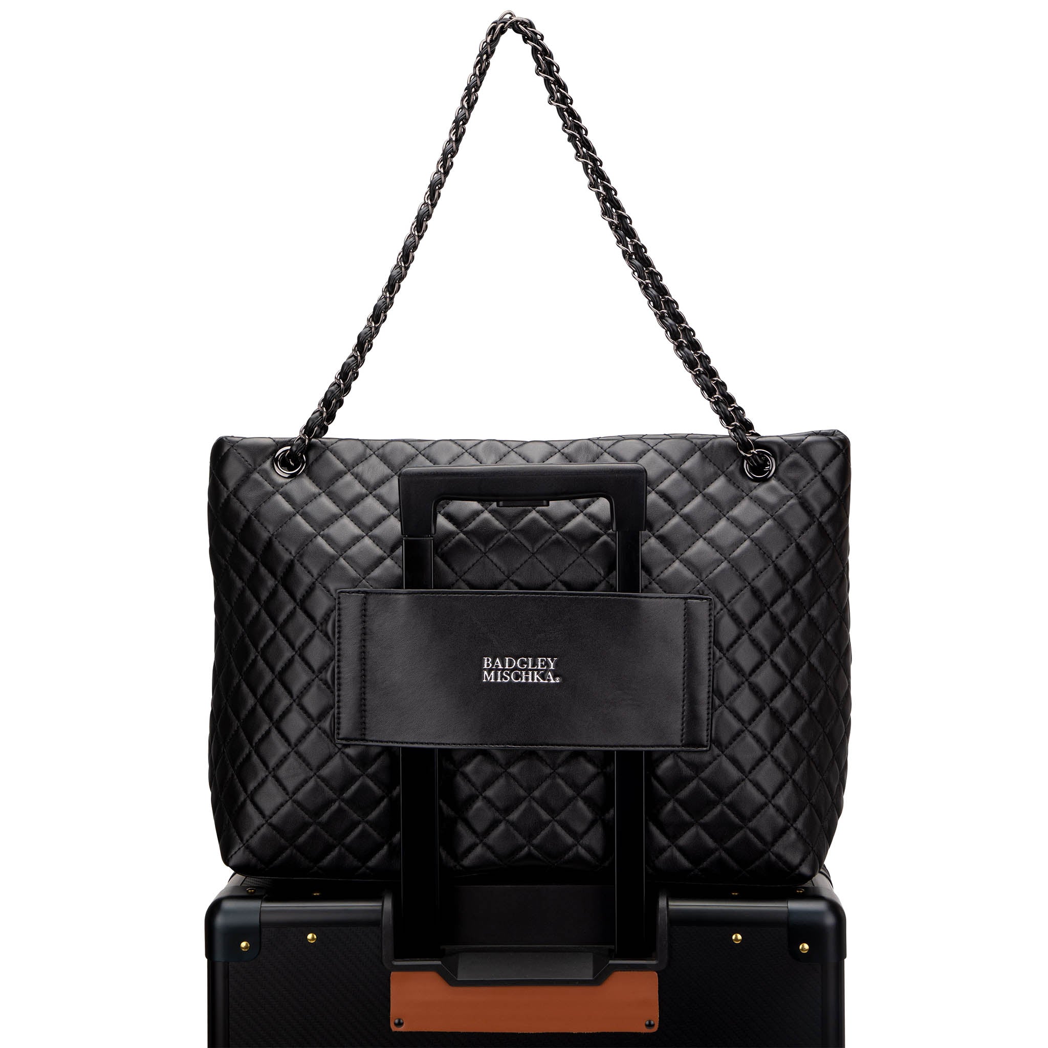 Diana XL Quilted Vegan Leather Weekender Tote Bag