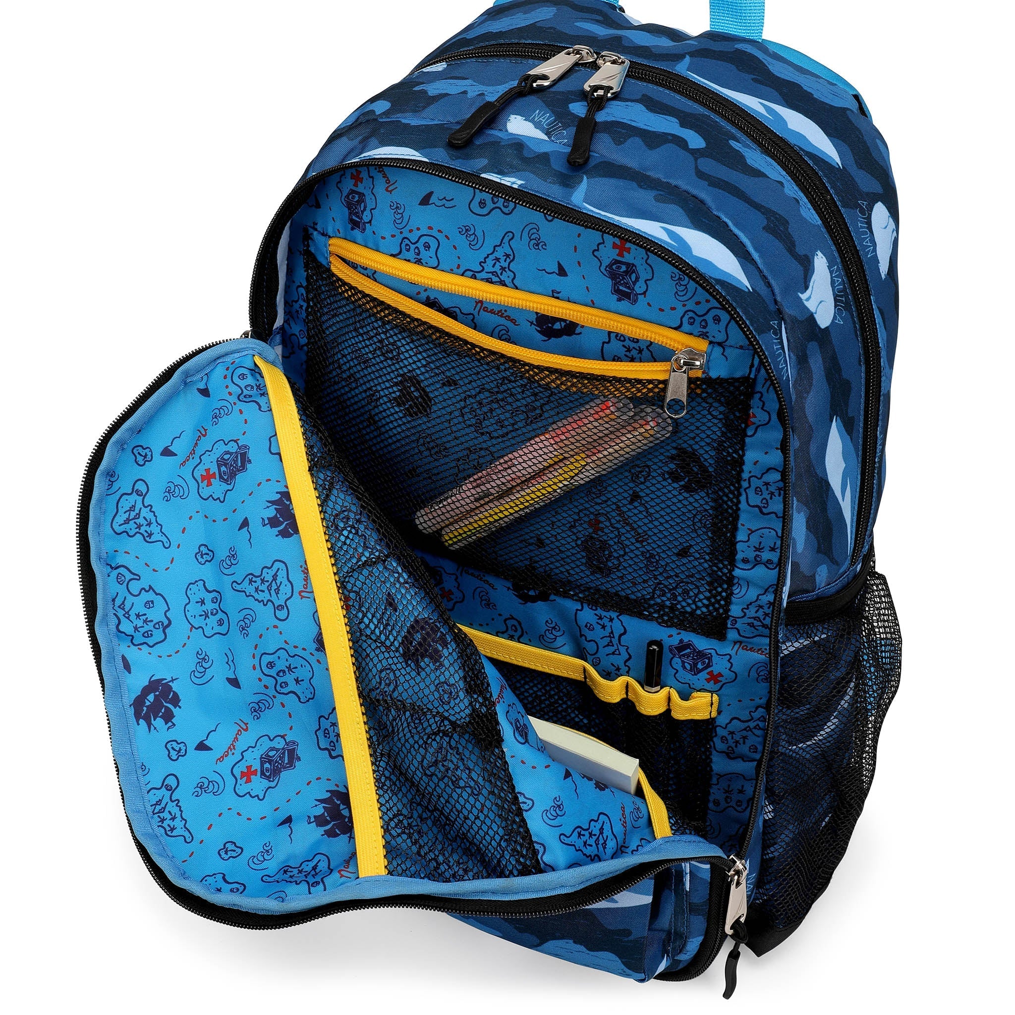 Nautica Kids Backpack | 16" Tall | Polar Camo