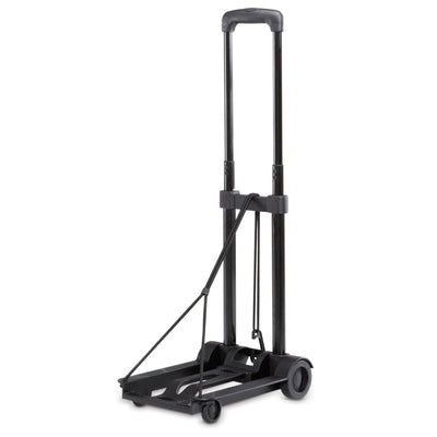 Foldable Trolly Dolly Cart - Carry up to 65 Lbs. (Black)