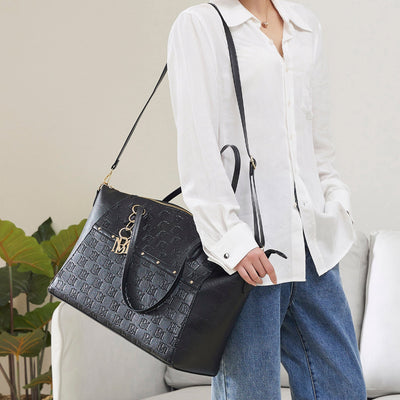 Caroline Vegan Leather Weekender Tote Bag