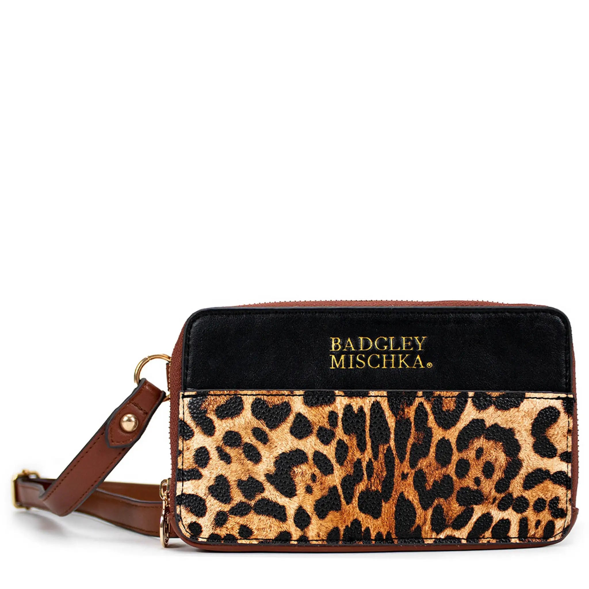 Leopard Vegan Leather Pouch Belt Bag
