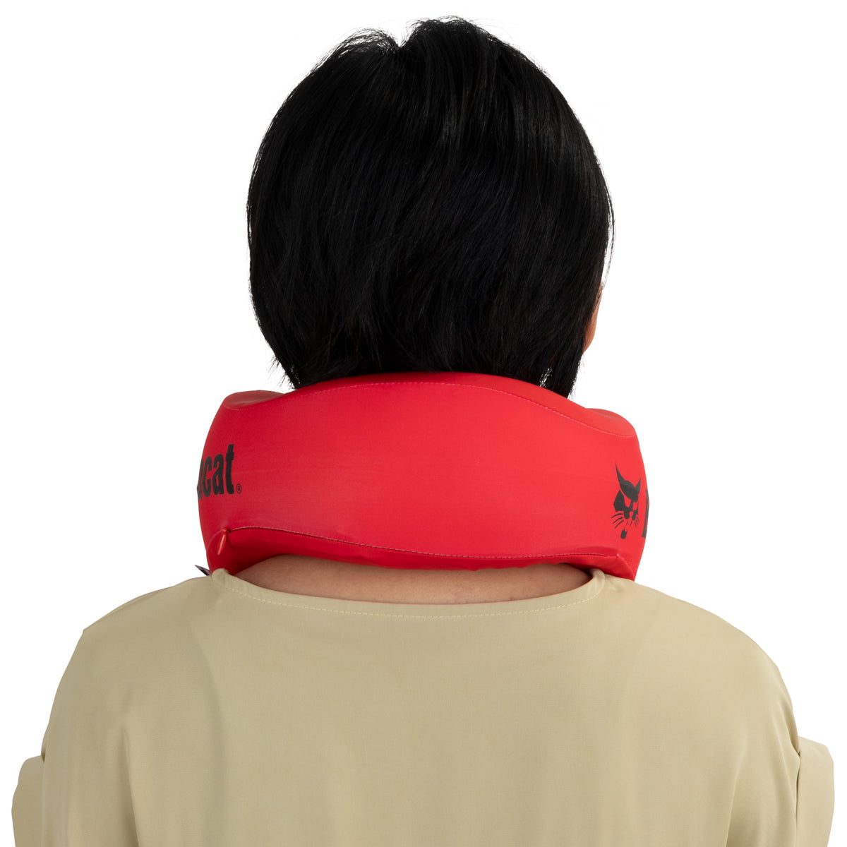 Ergonomic Two-Tone Memory Foam Pillow – Red