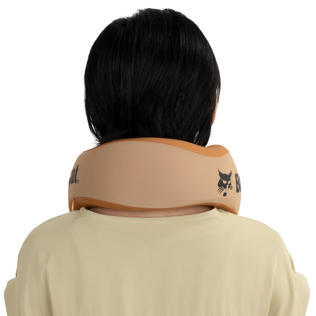 Ergonomic Two-Tone Memory Foam Pillow – Tan