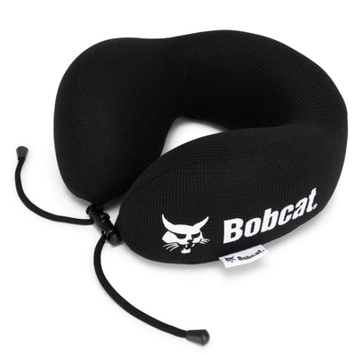 Ergonomic Waffle Memory Foam Travel Neck Pillow | Black