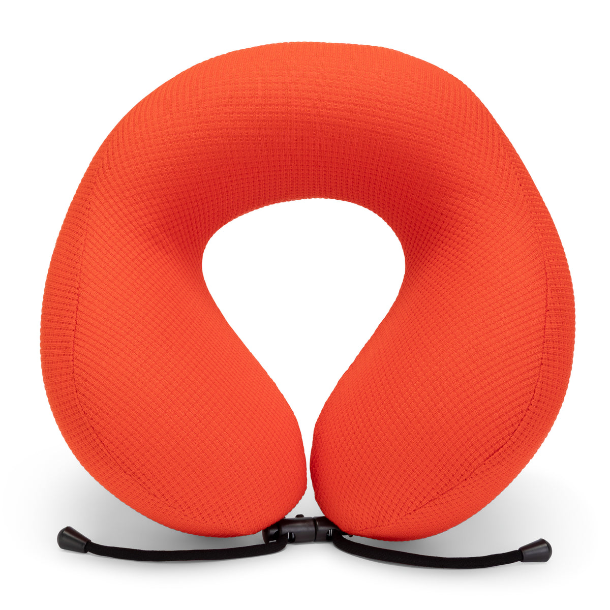 Ergonomic Waffle Memory Foam Travel Neck Pillow | Orange