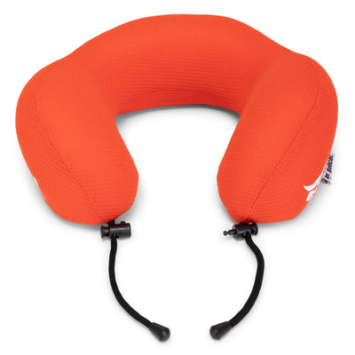 Ergonomic Waffle Memory Foam Travel Neck Pillow | Orange