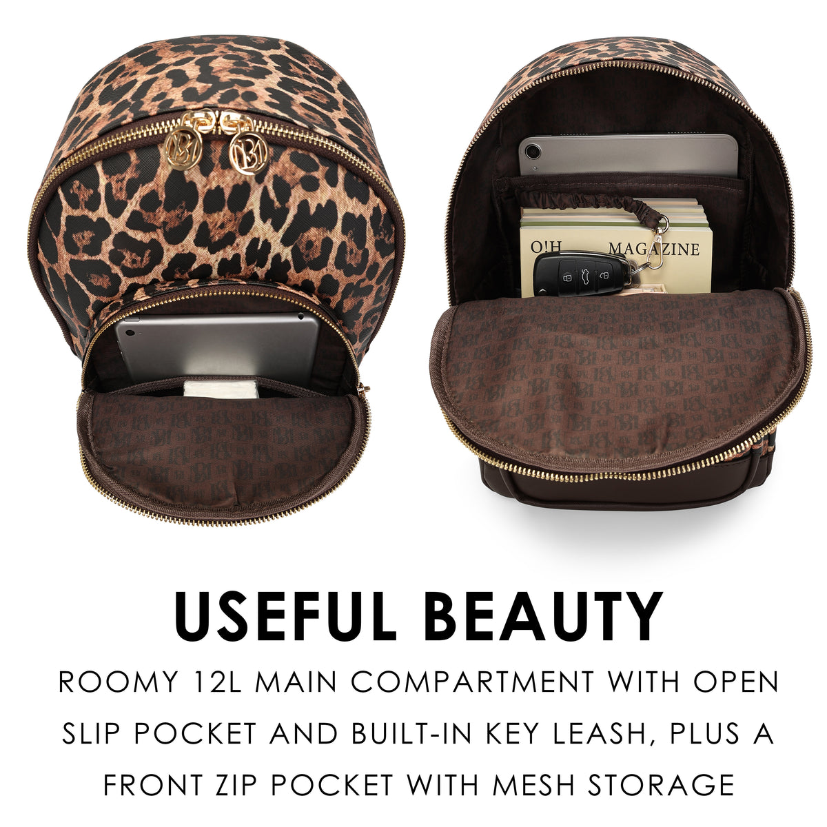 Leopard Lux 12L Crossbody Bag for Women